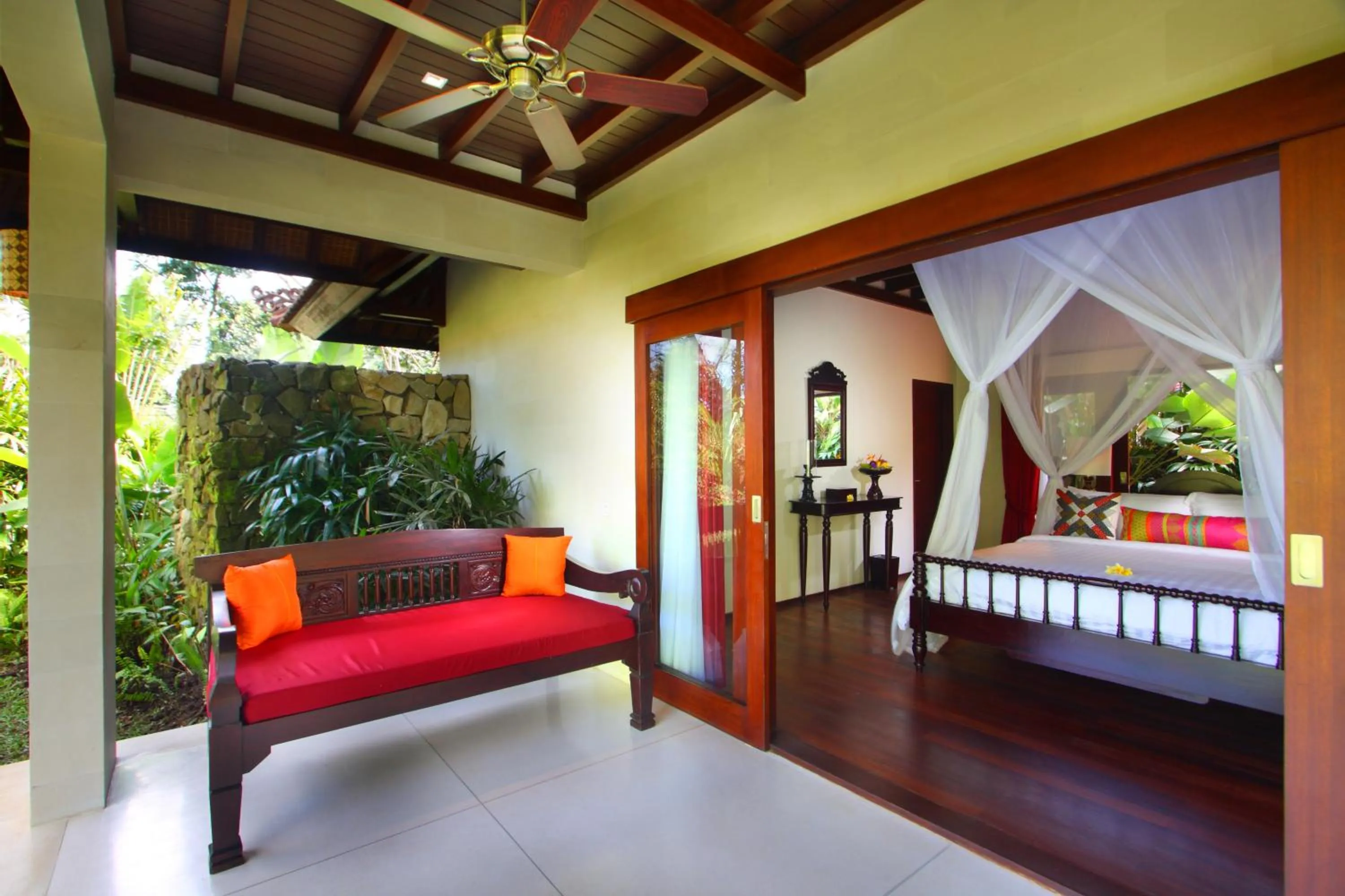 Bed in BeingSattvaa Luxury Ubud