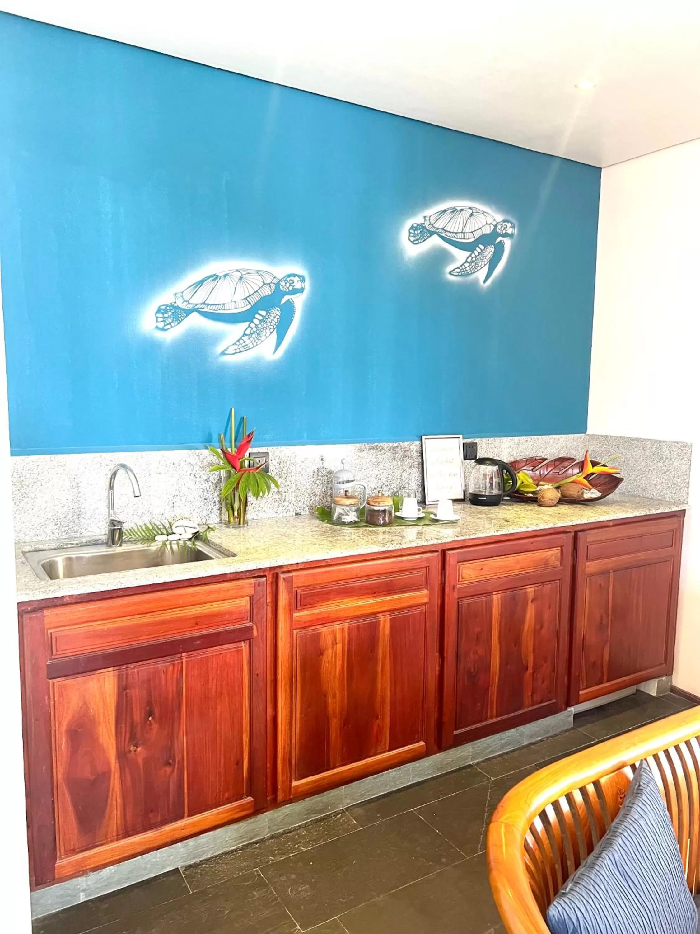 Kitchen or kitchenette in Hilltop Boutique Hotel