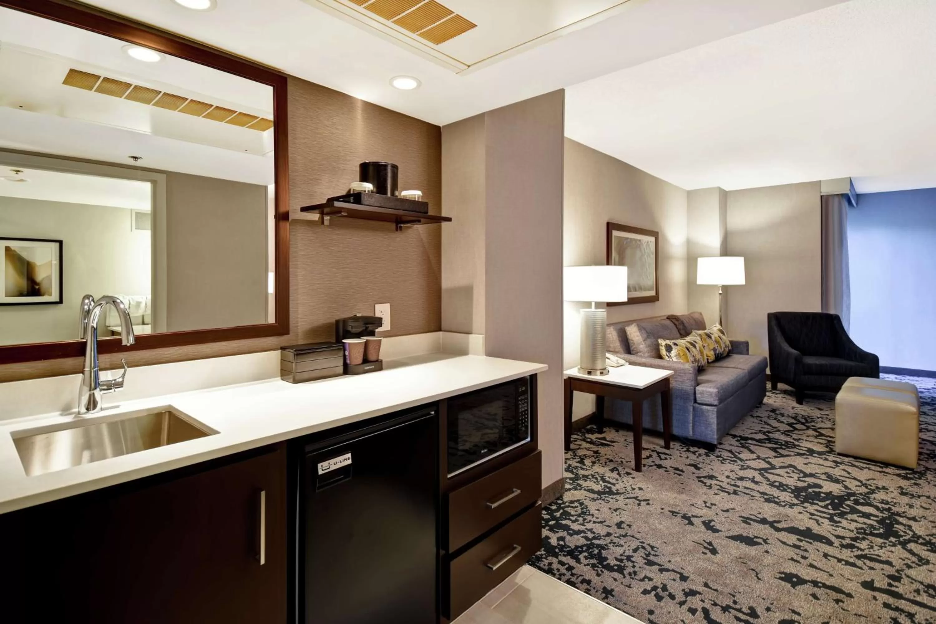 Living room in Embassy Suites by Hilton Raleigh Durham Research Triangle