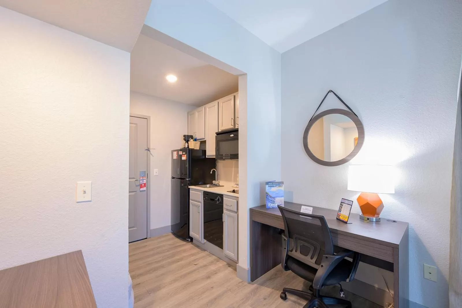 Kitchen or kitchenette in Hawthorn Extended Stay by Wyndham Panama City Beach
