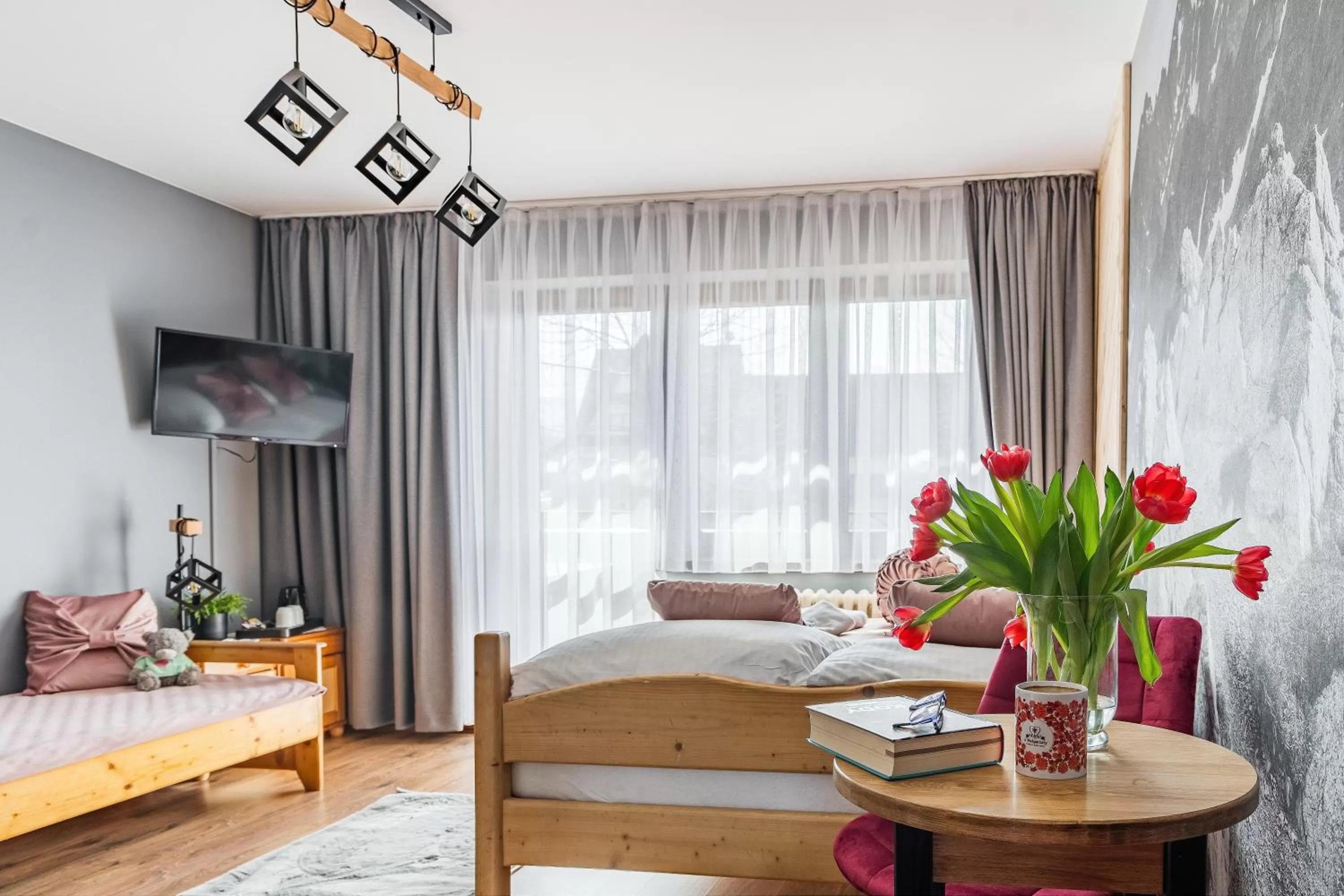 Bed in Pokoje Gościnne U Małgorzaty Jacuzzi & Sauna