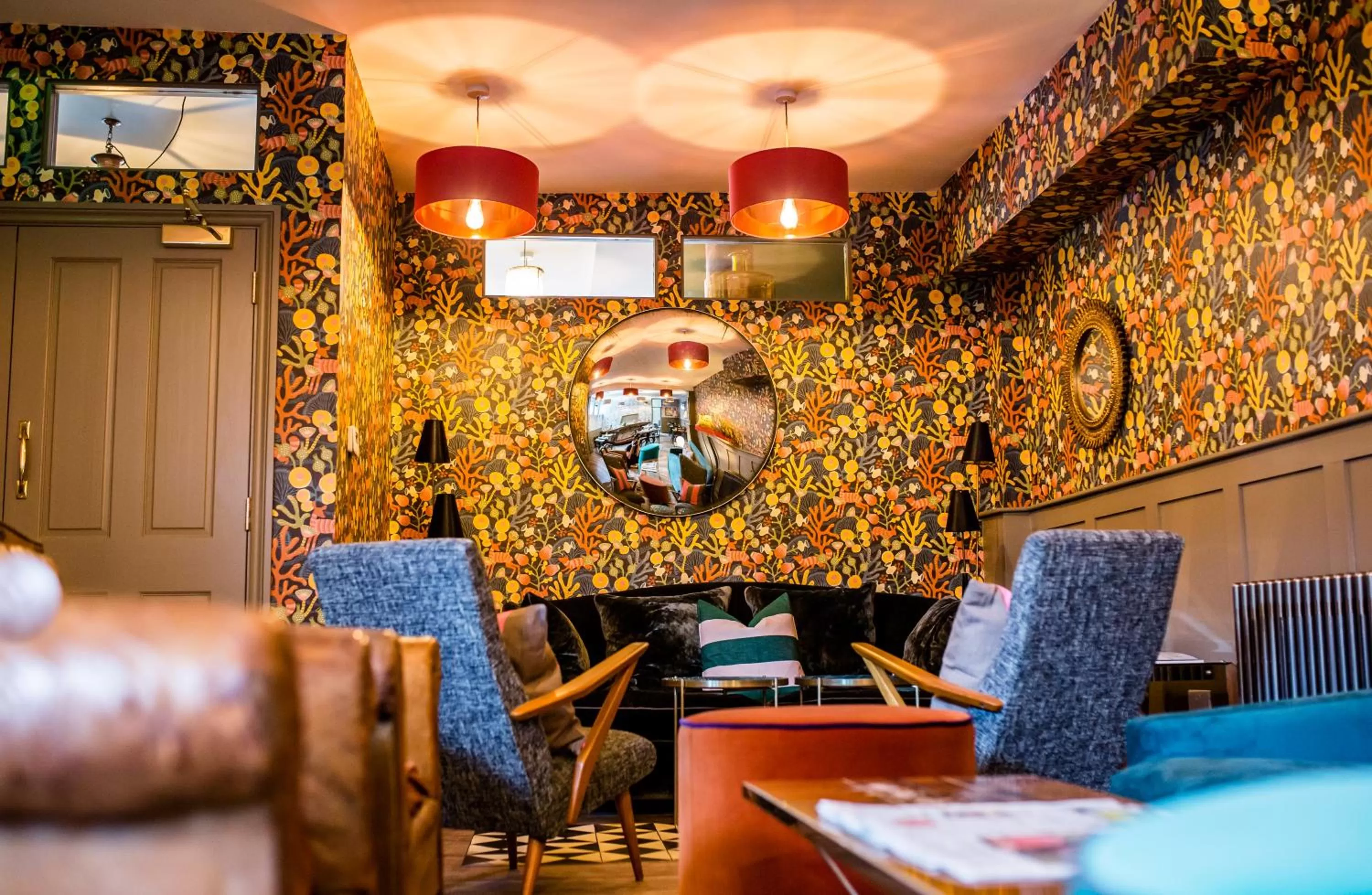 Living room in Moore House