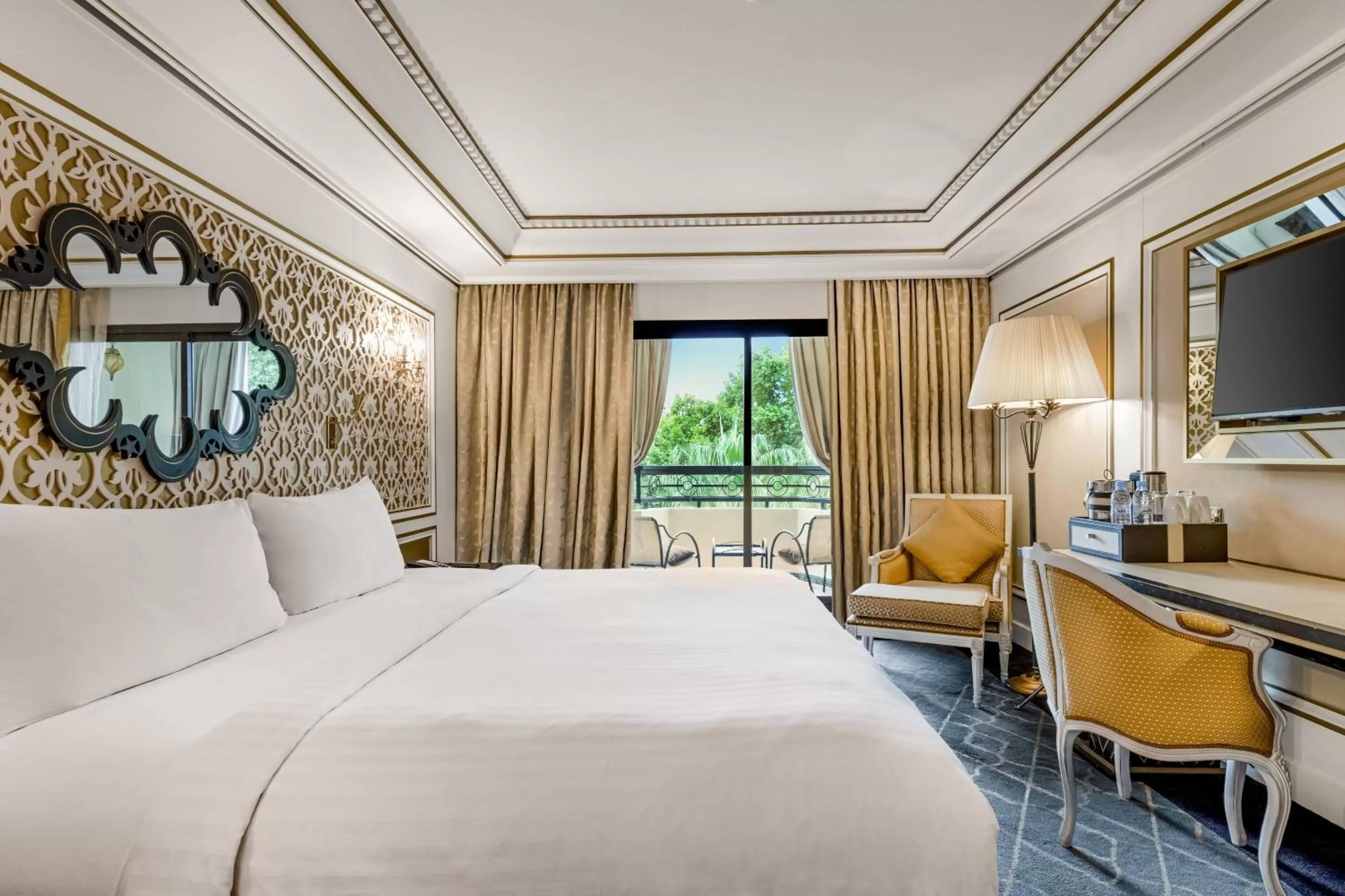 Photo of the whole room, Bed in Fes Marriott Hotel Jnan Palace