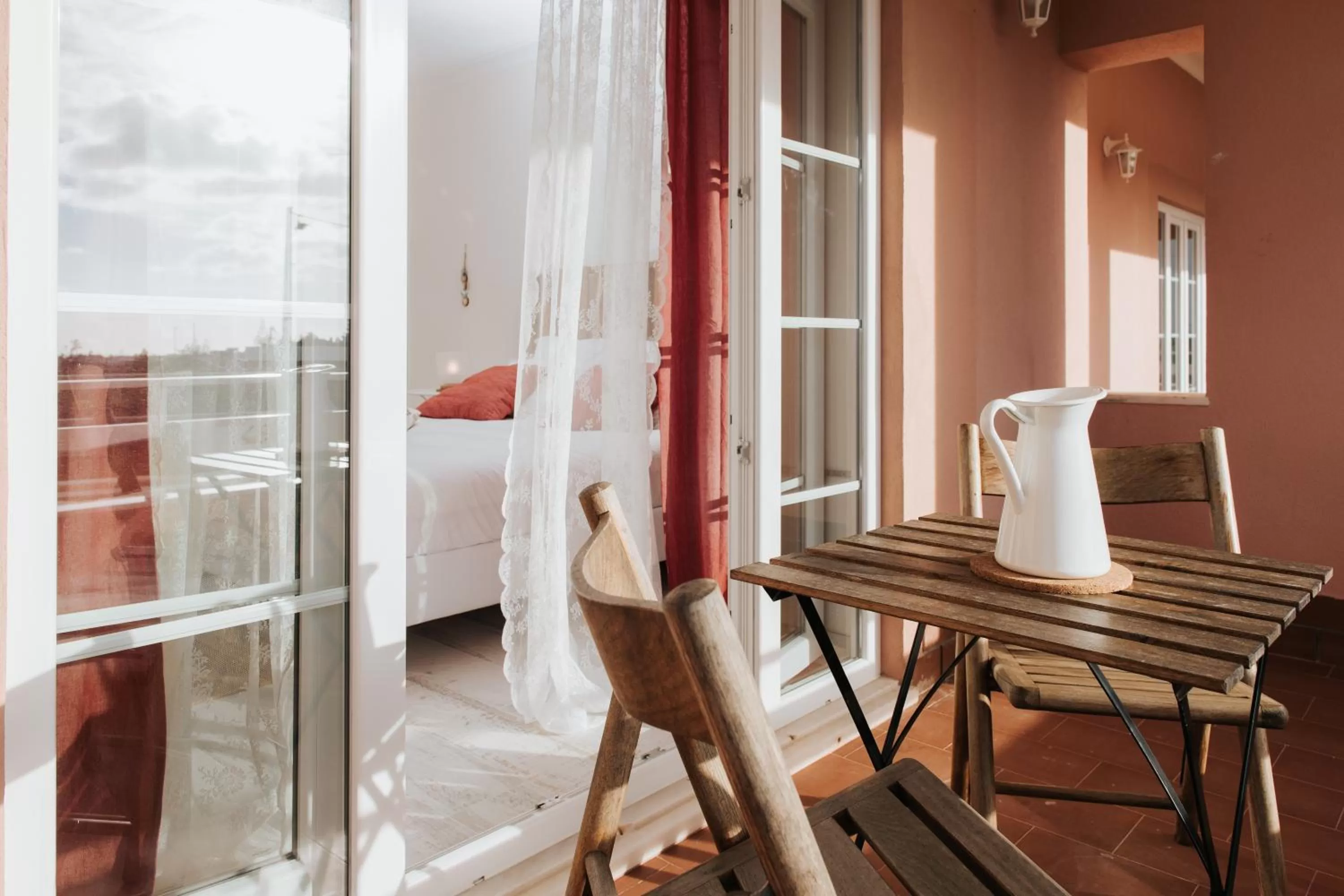 Balcony/Terrace, Bed in Boutique Hotel - O House Ericeira Hills