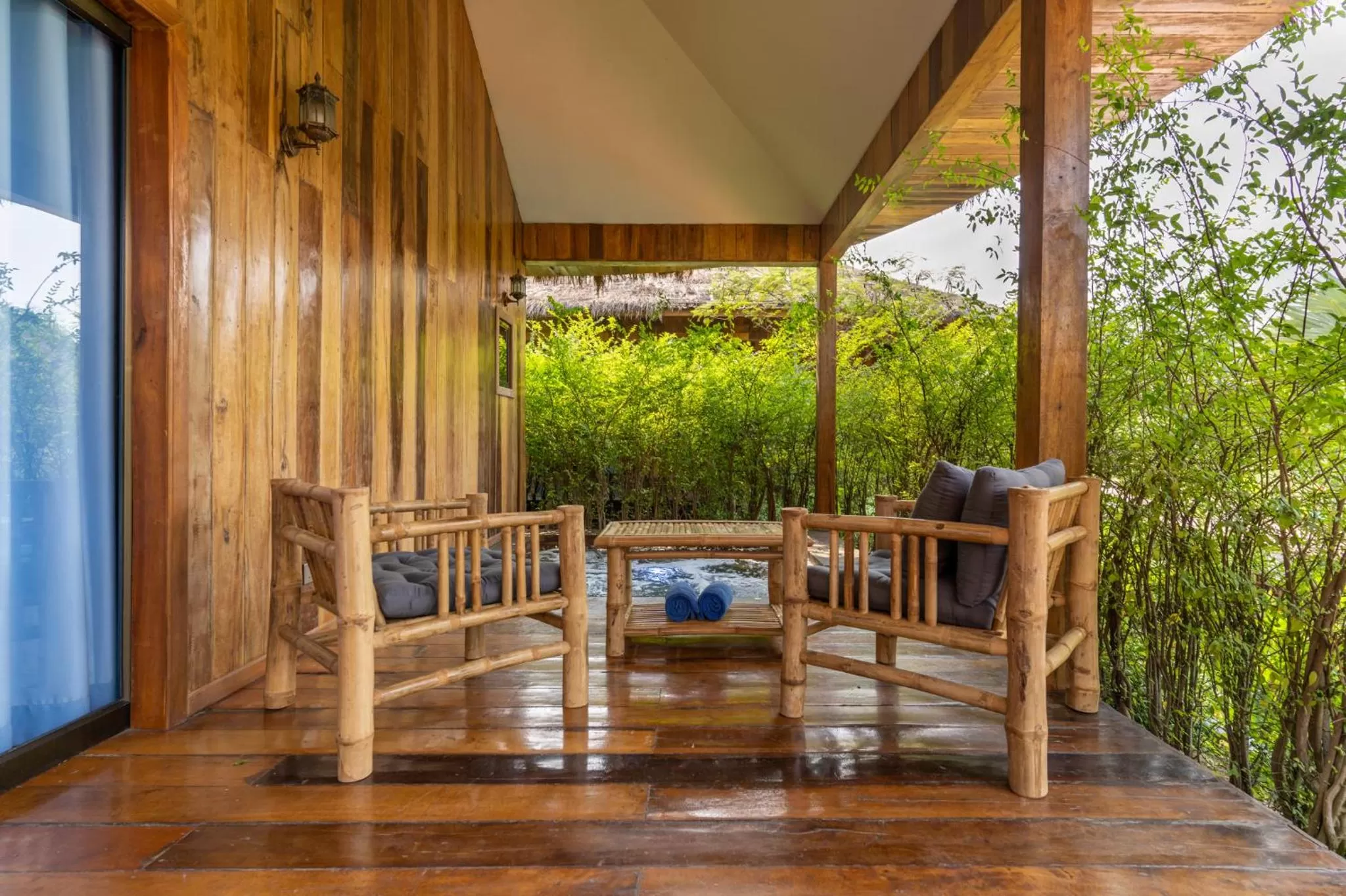 Balcony/Terrace in Authentic Khmer Village Resort