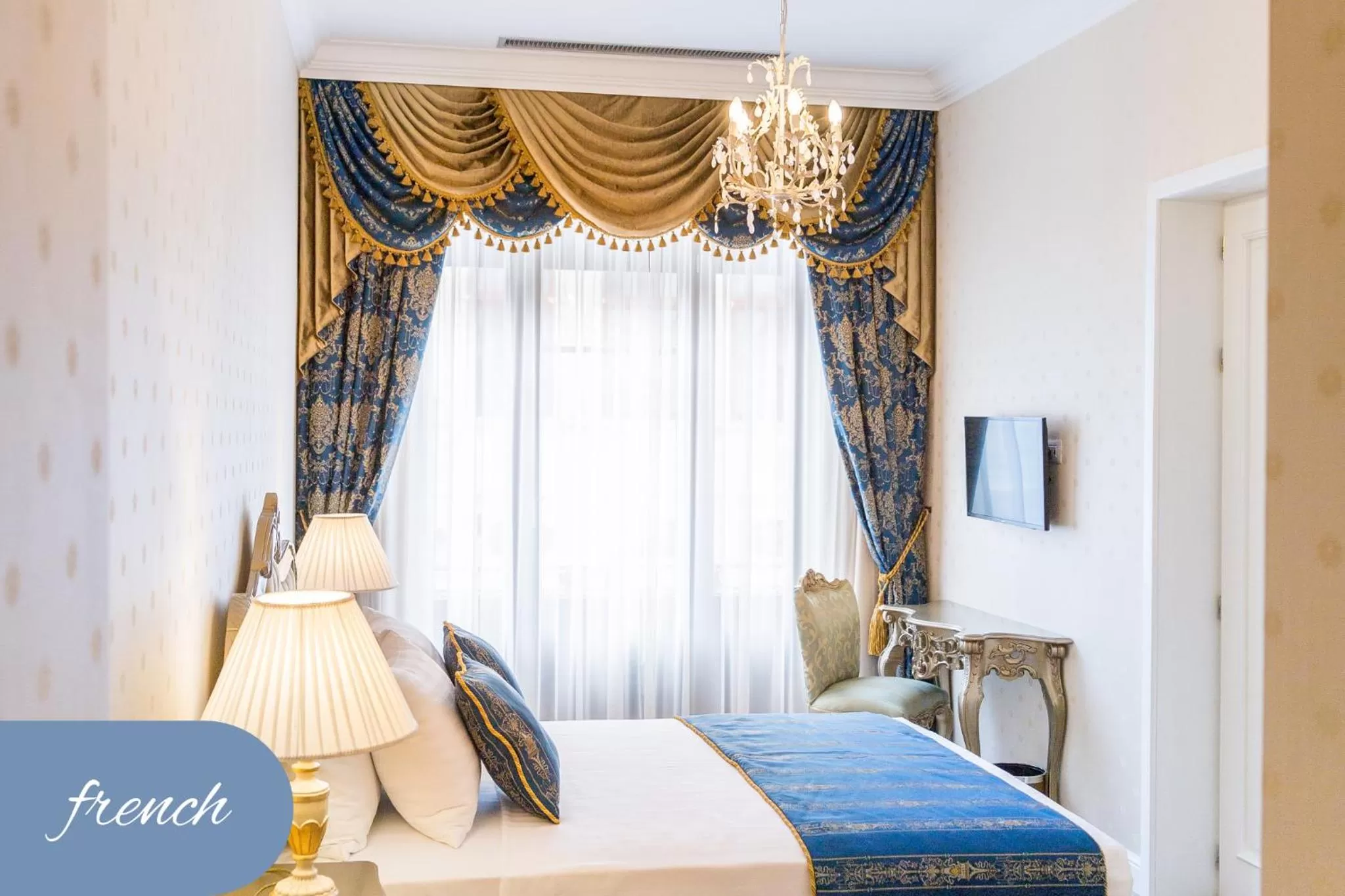 Bed in The Mansion Boutique Hotel