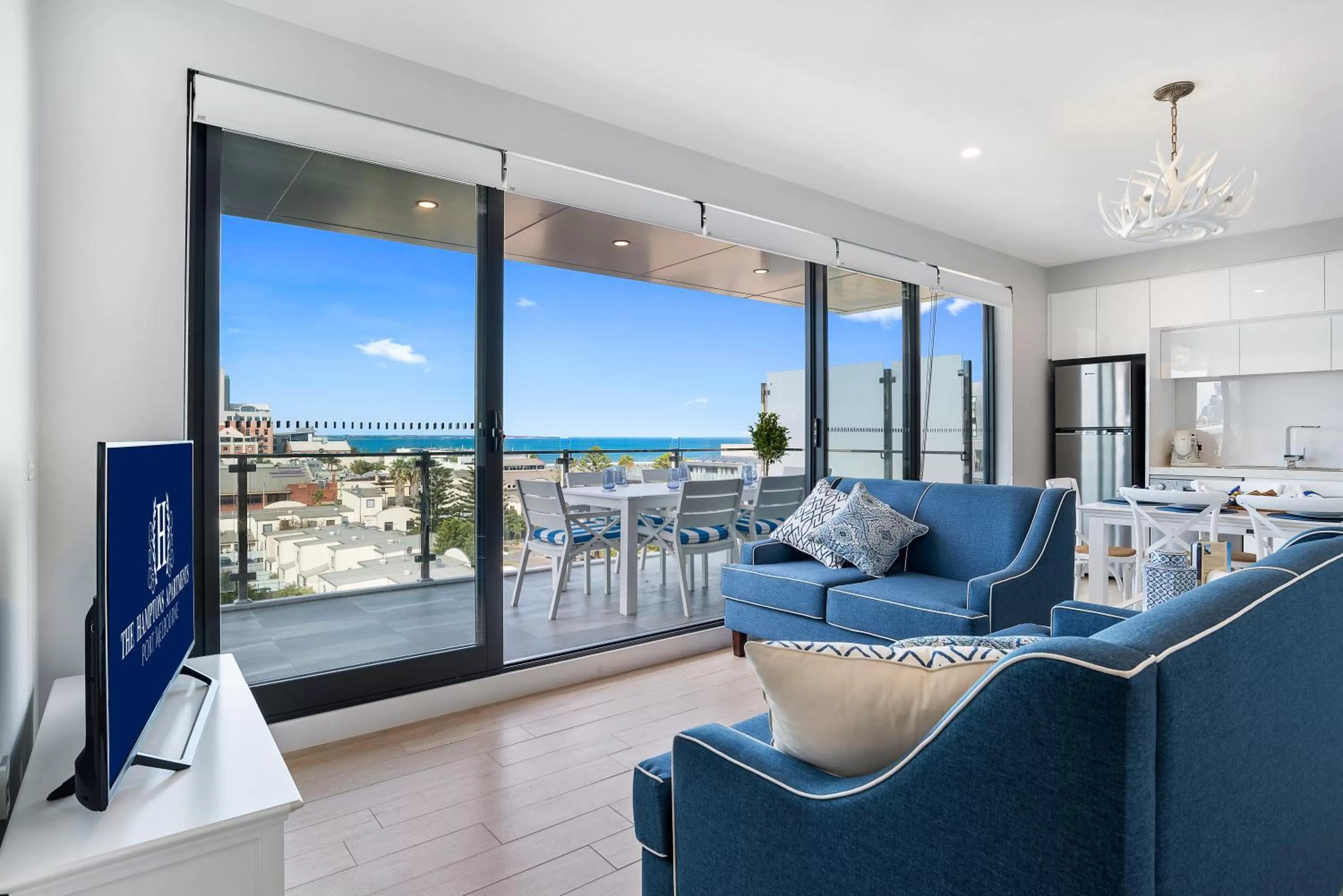Living room in The Hamptons Apartments - Port Melbourne