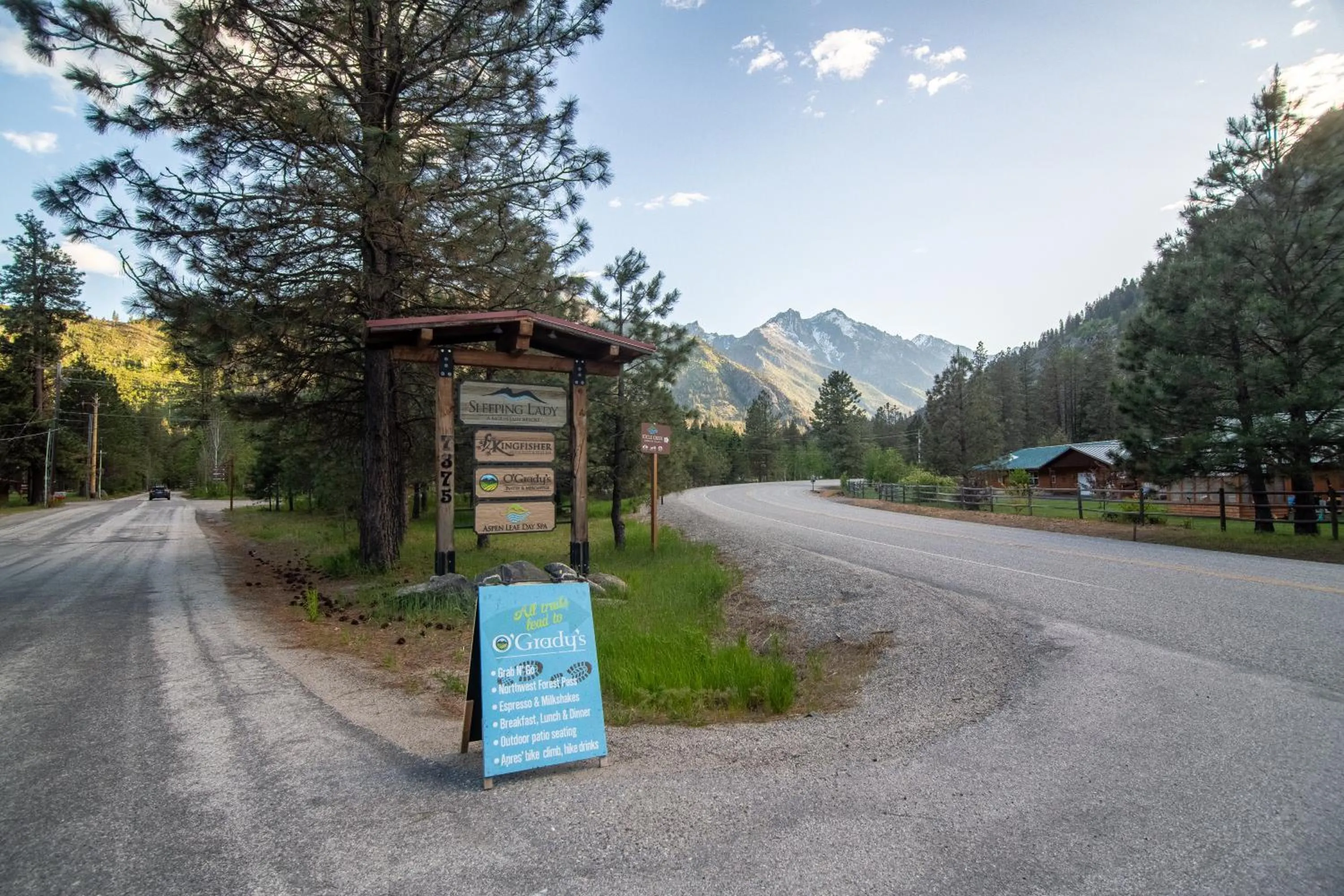 Spring in Sleeping Lady Mountain Resort