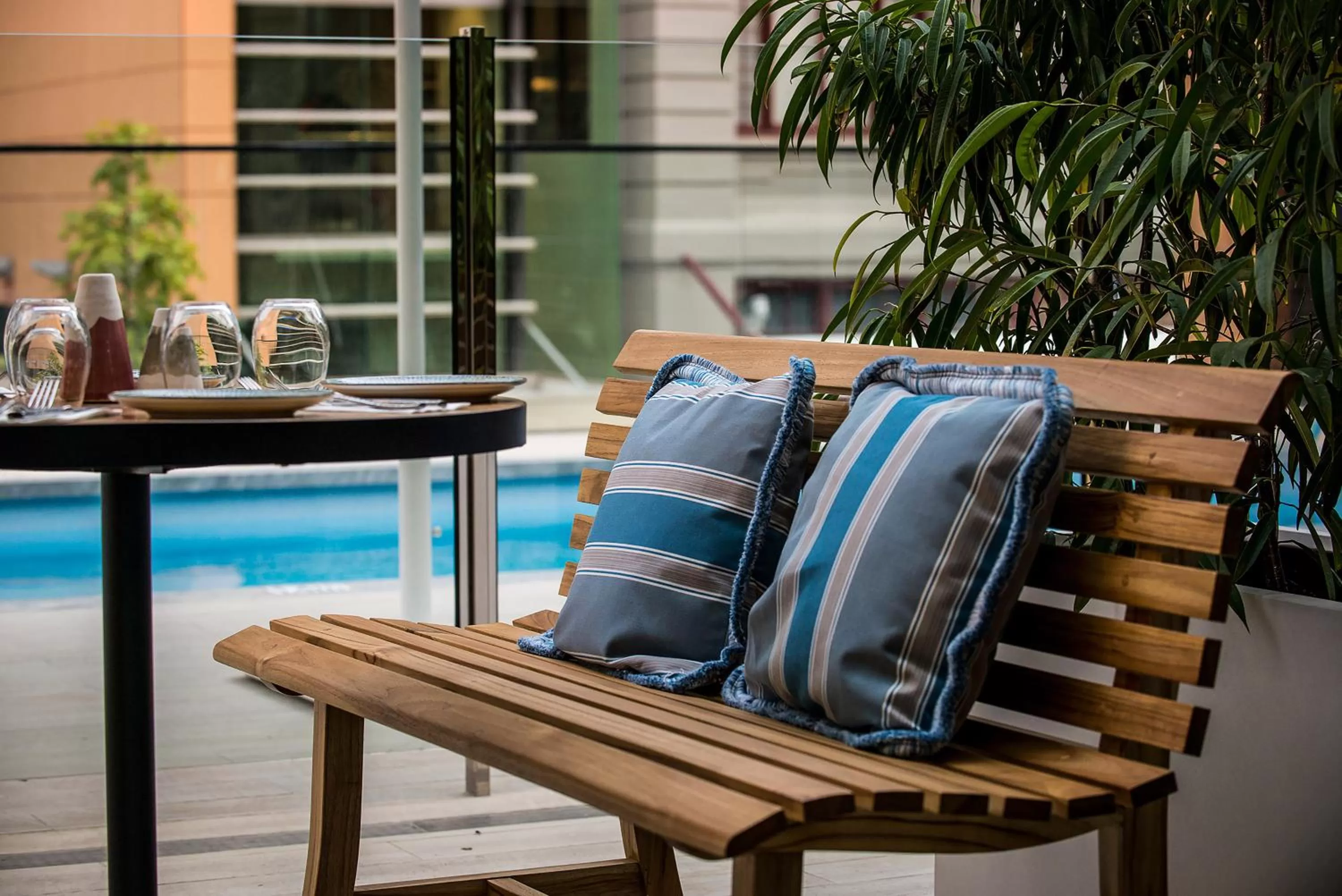 Dining area in The Adnate Perth - Art Series