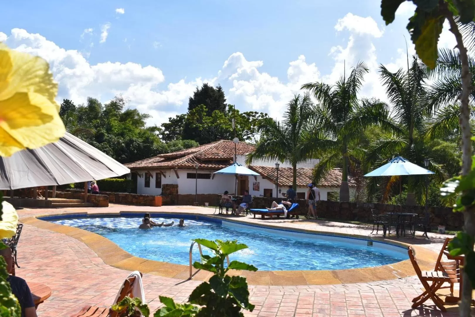 Swimming pool in Hotel Finca Buenos Aires Barichara