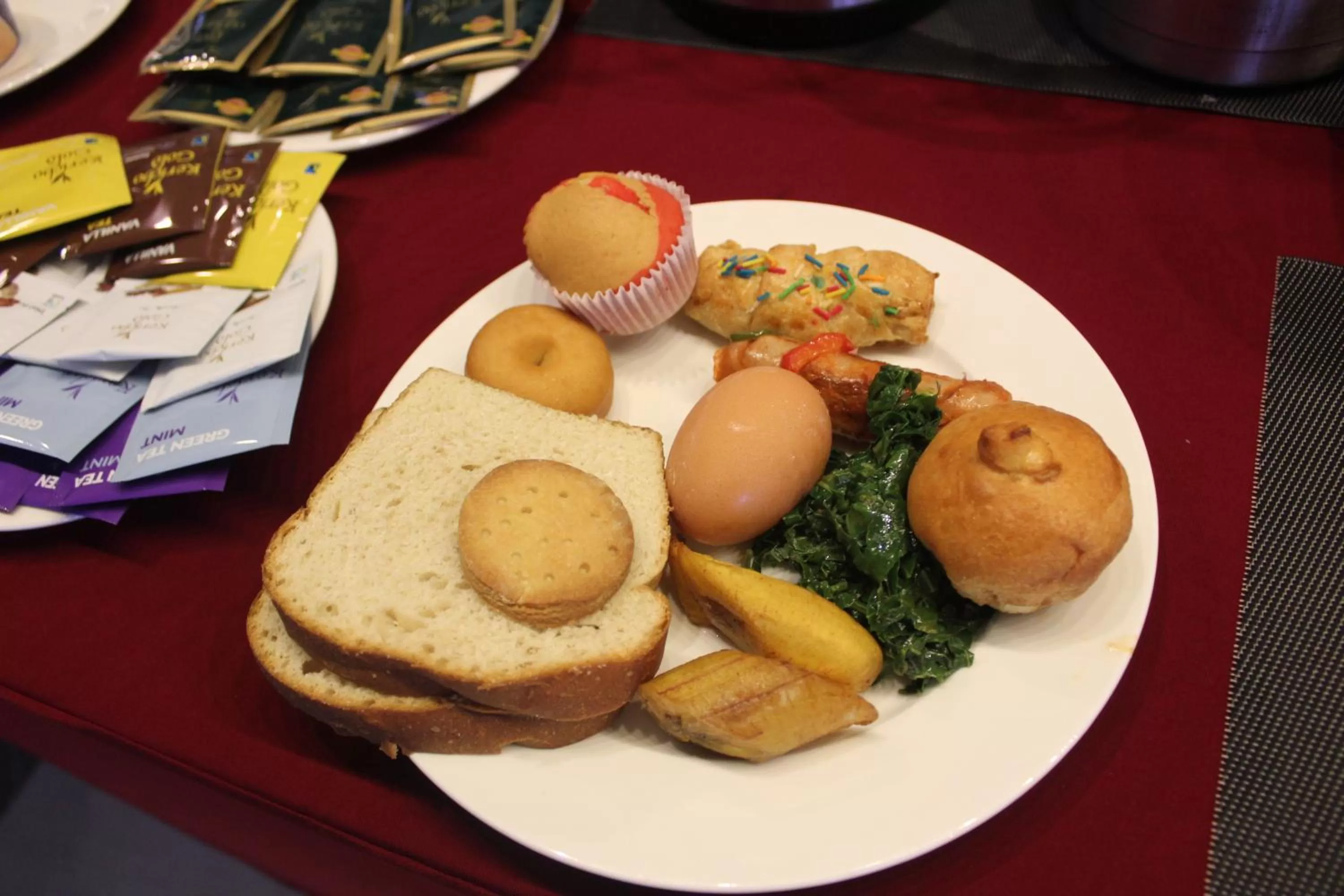 Continental breakfast in Hotel Horizon Entebbe
