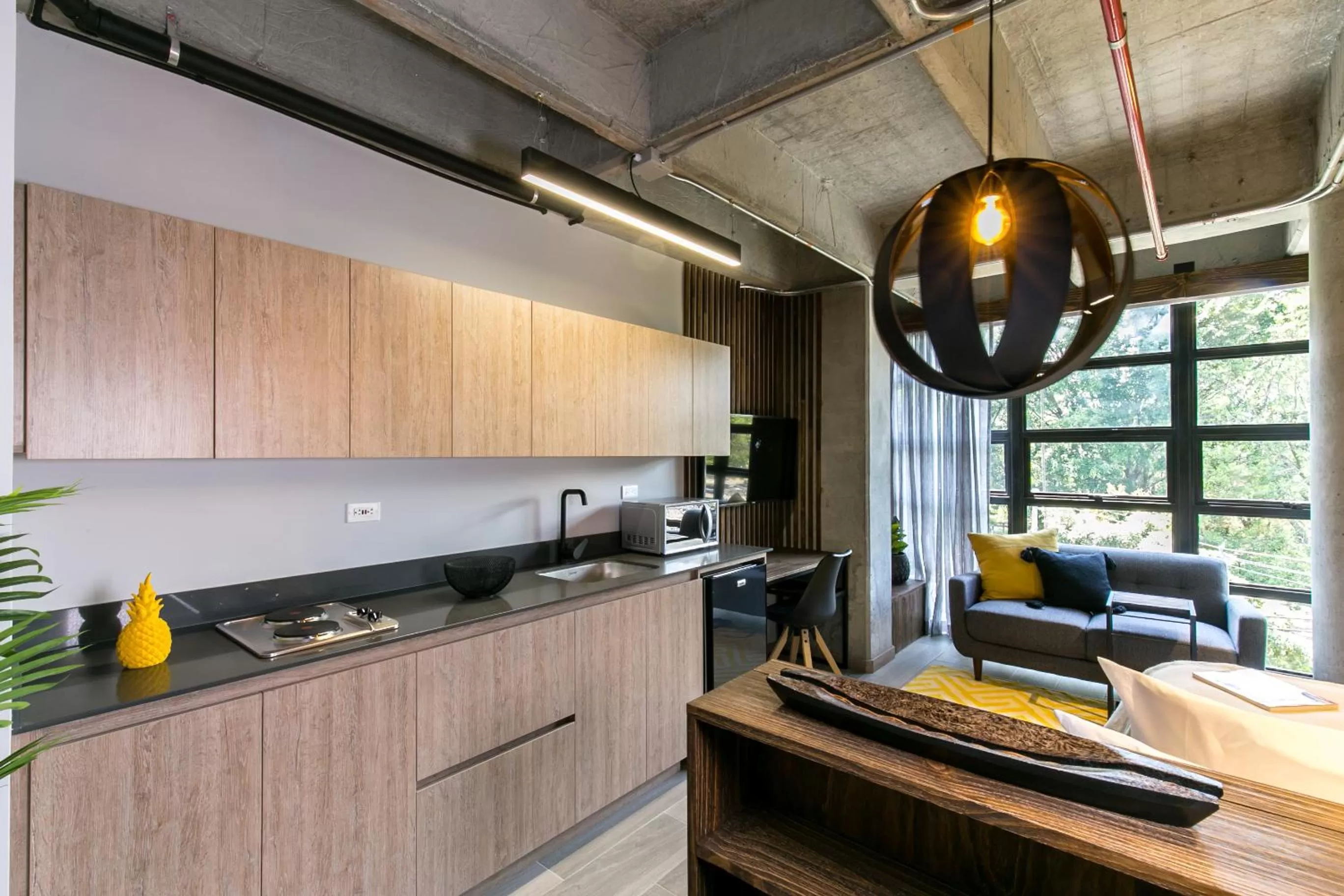 Kitchen or kitchenette in Factory Lofts Hotel