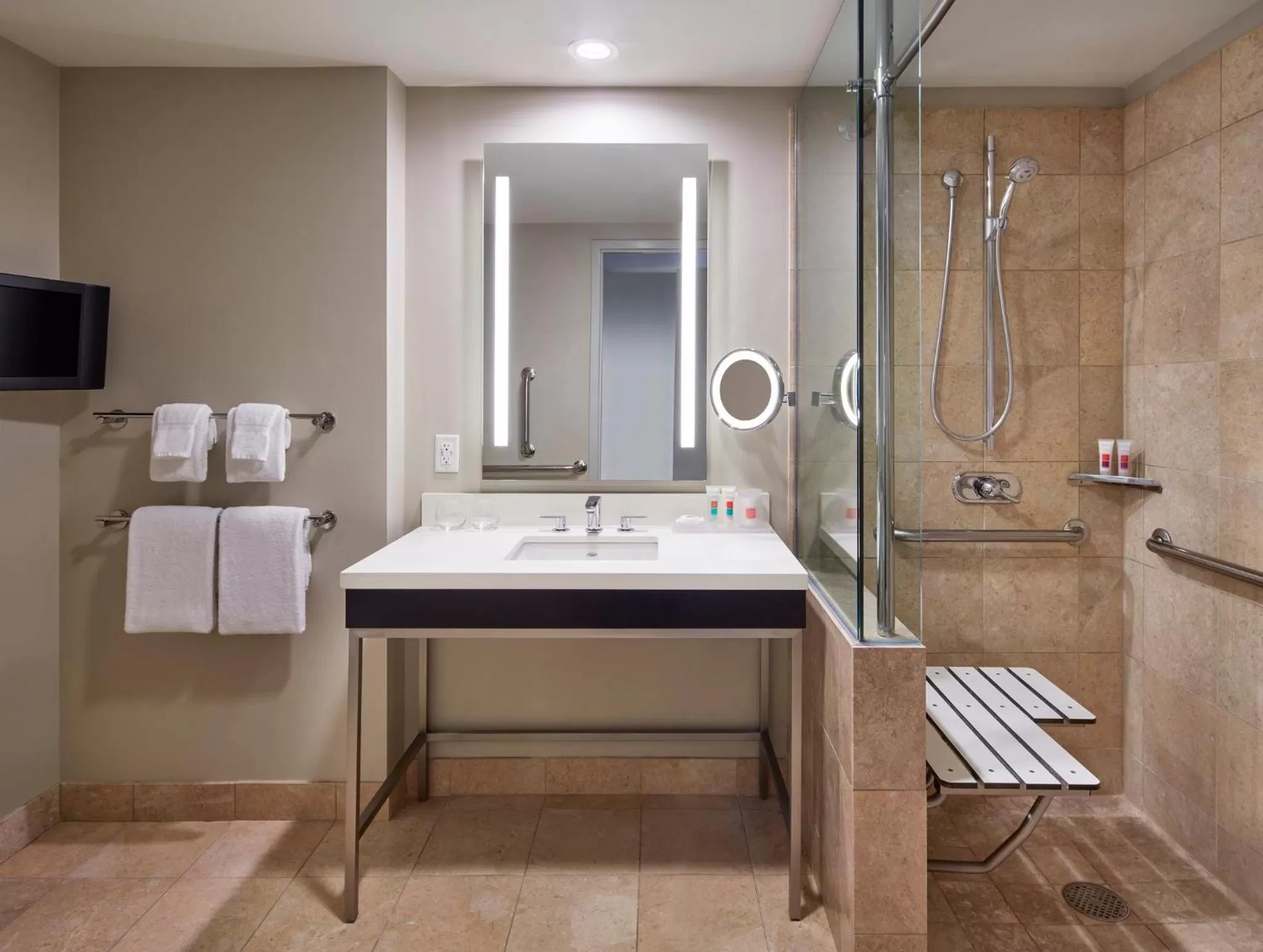 Bathroom in The Lofton Hotel Minneapolis, Tapestry Collection by Hilton