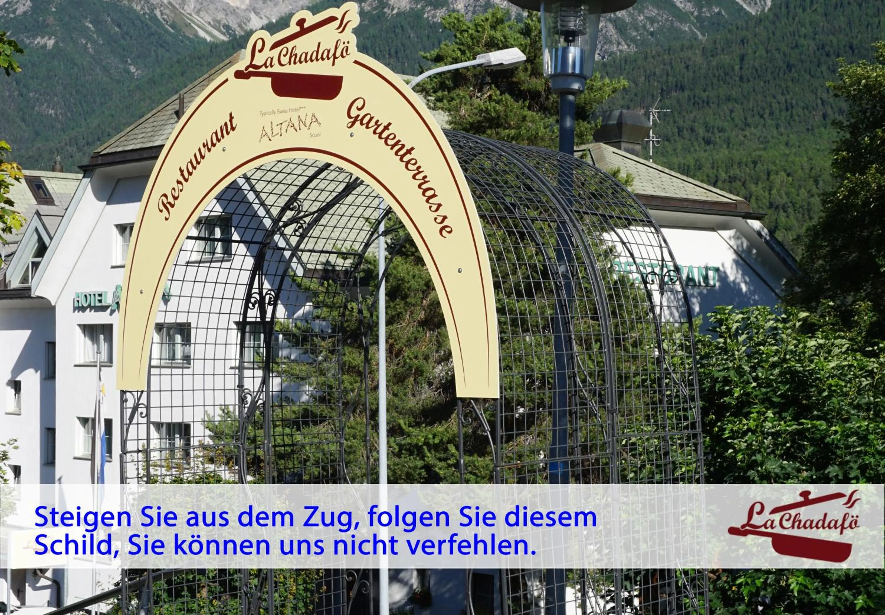 Logo/Certificate/Sign in Typically Swiss Hotel Altana