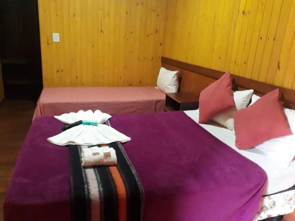 Bed in Petit Hotel Caraguata