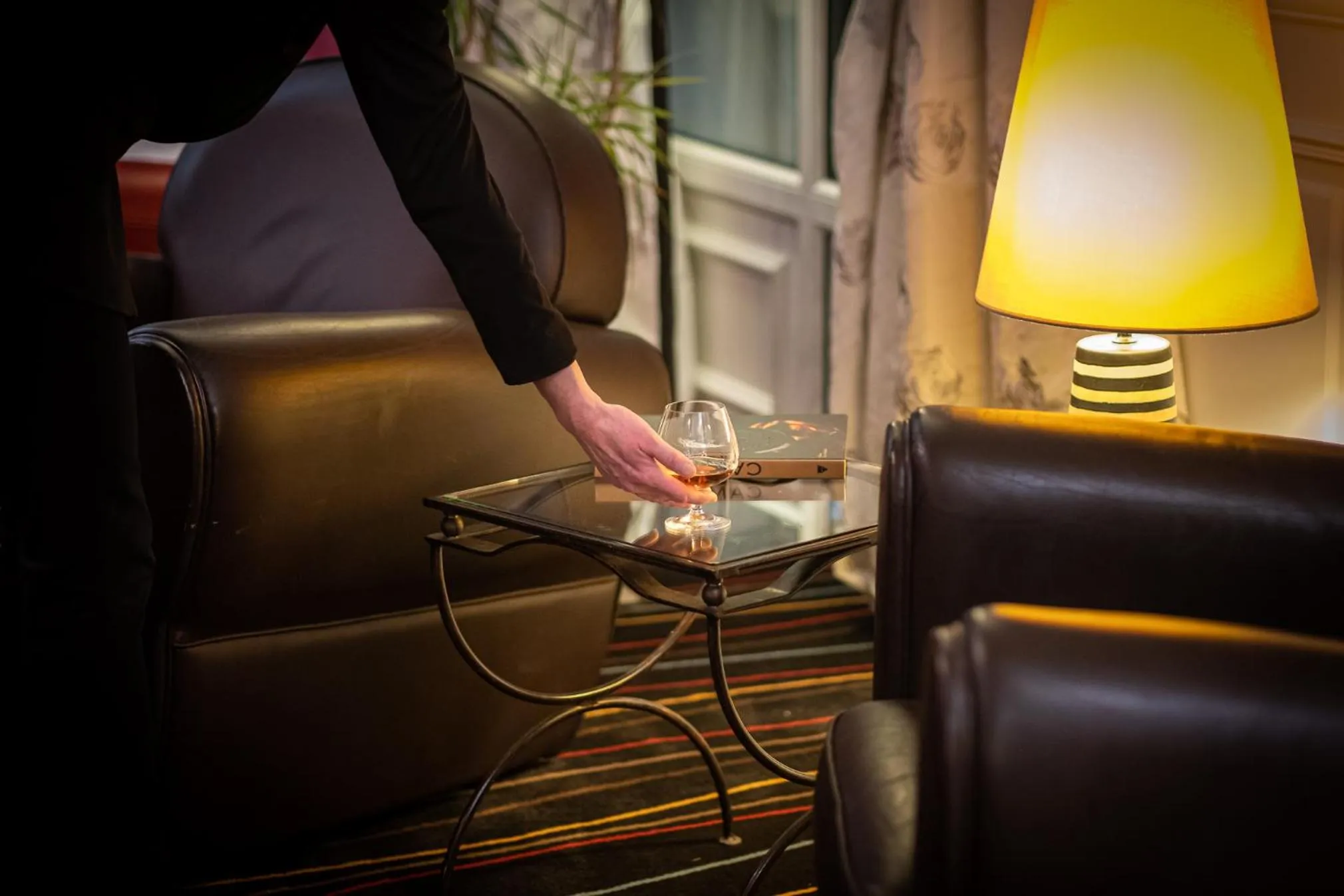 Seating area in Domaine de l'Echassier, The Originals Relais
