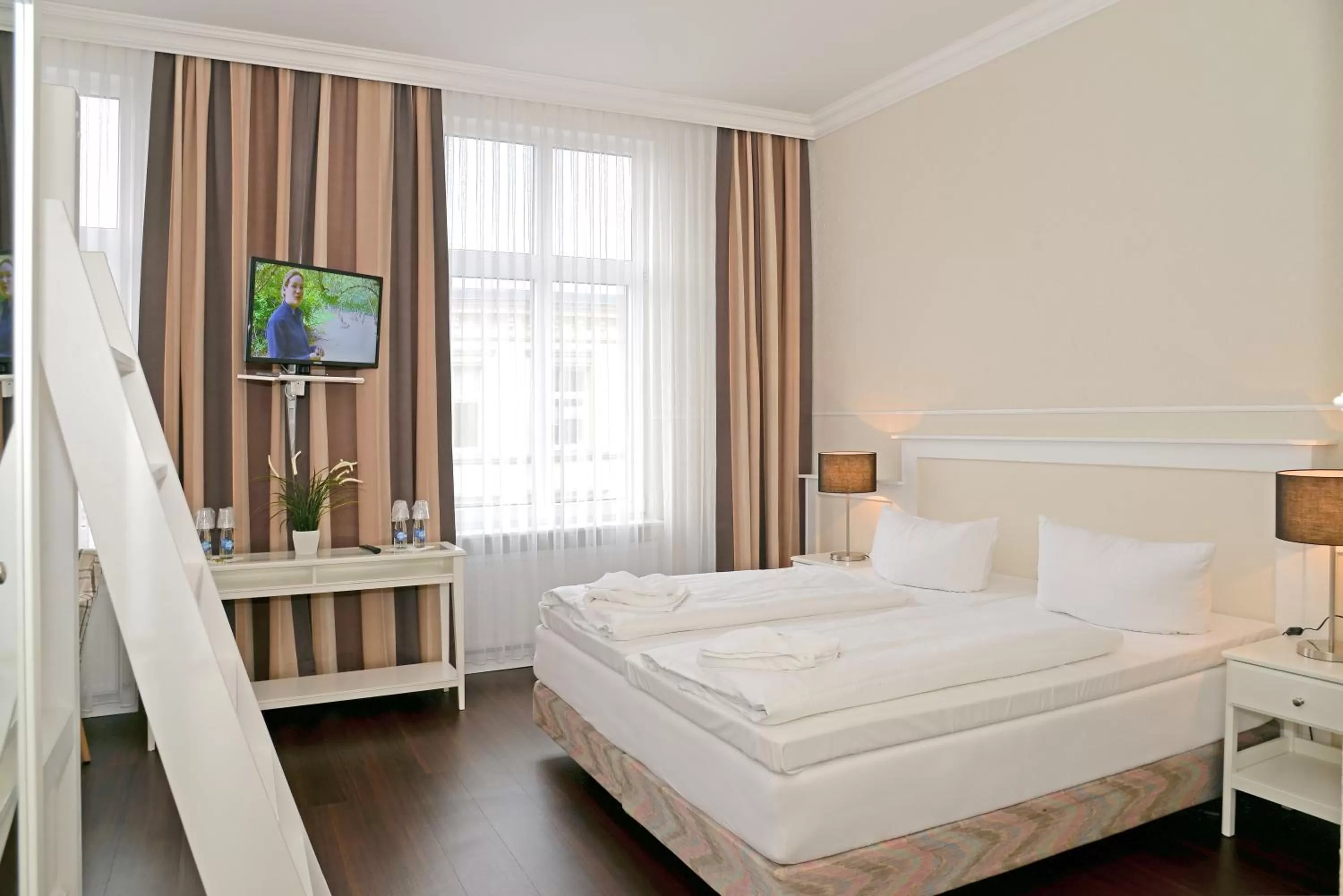 Bed in Hotel Stralsund