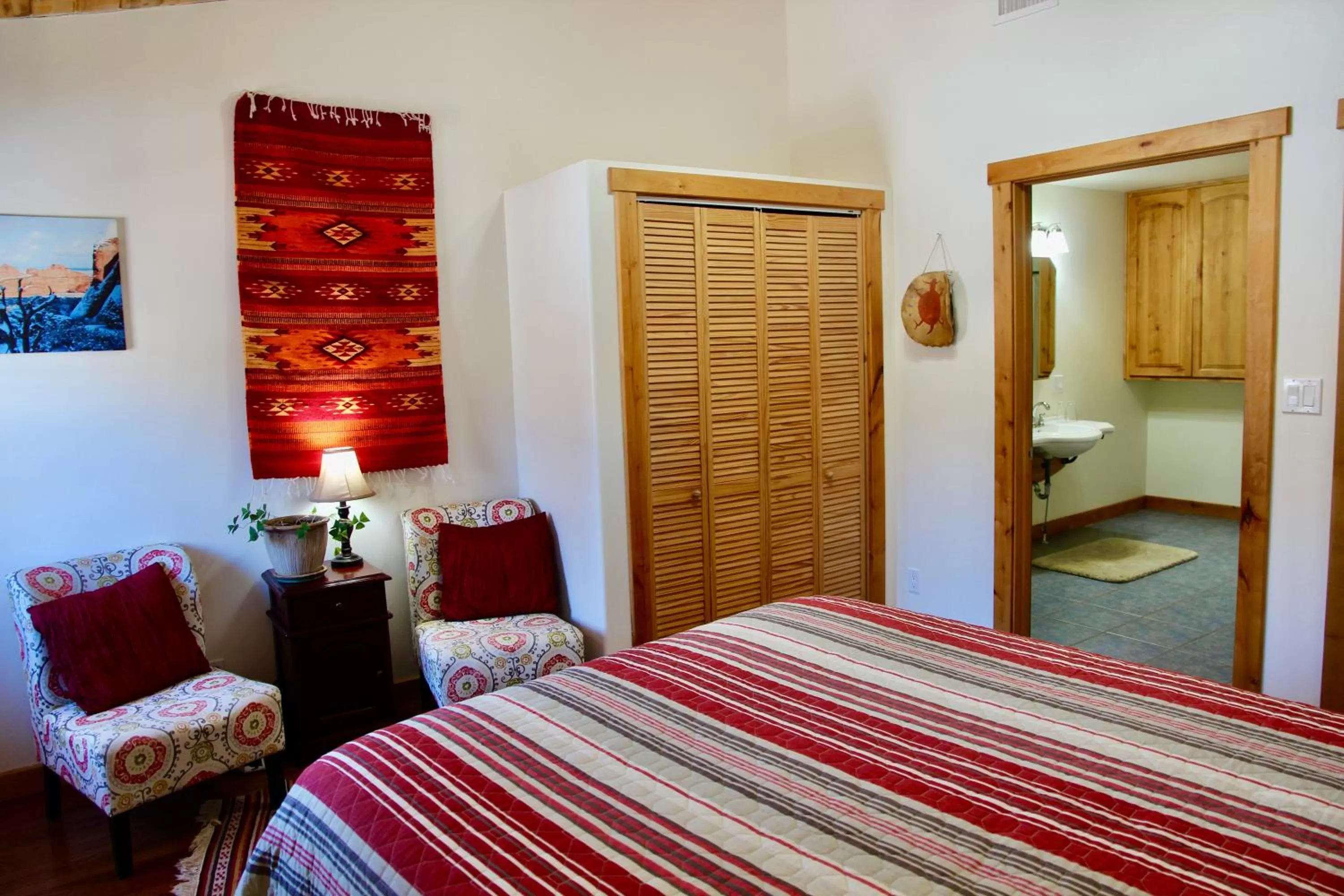 Bed in Red Moon Lodge