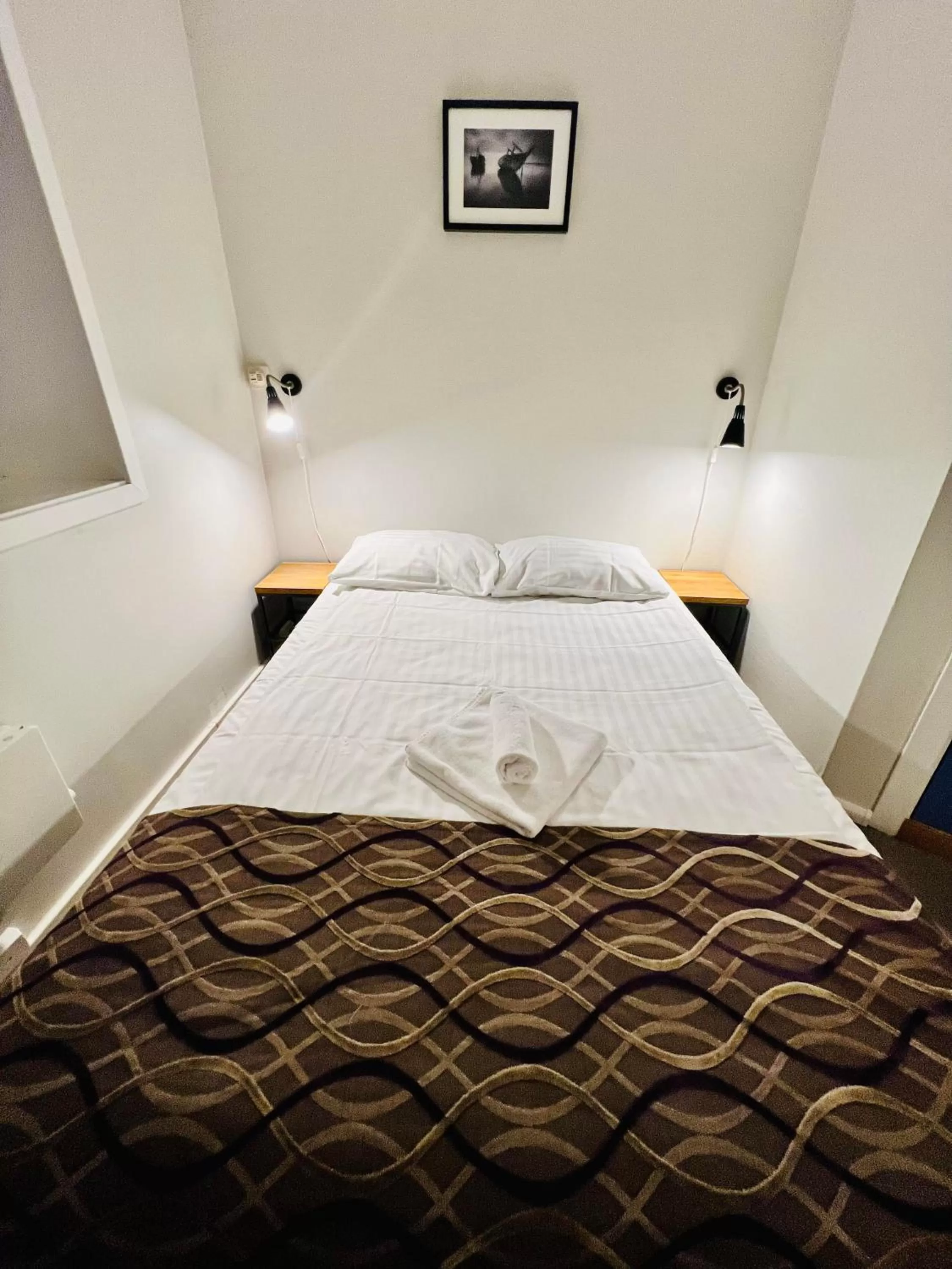 Bed in Arctic Hotel Nordkapp