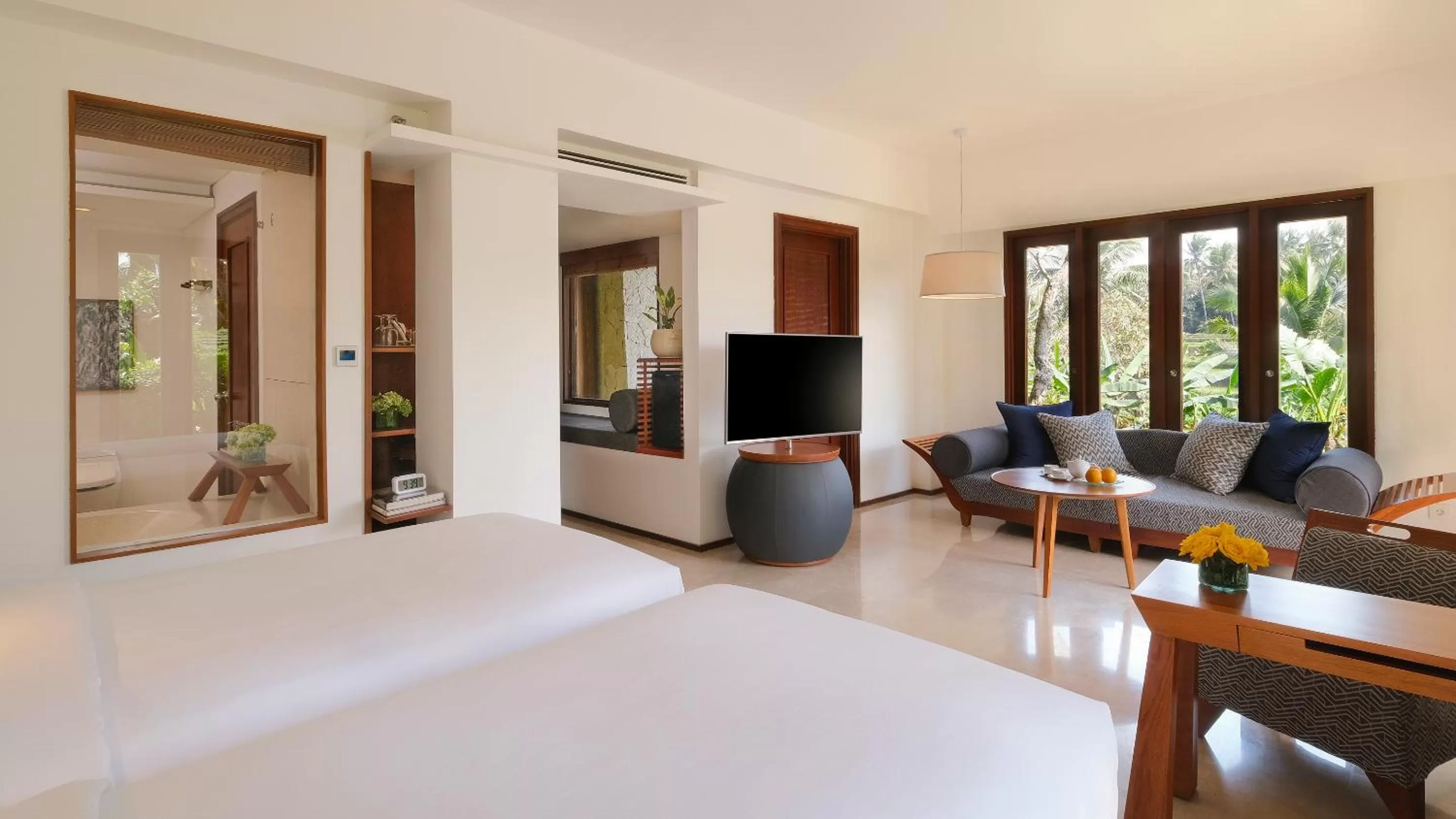 View (from property/room), Bed in Maya Ubud Resort & Spa