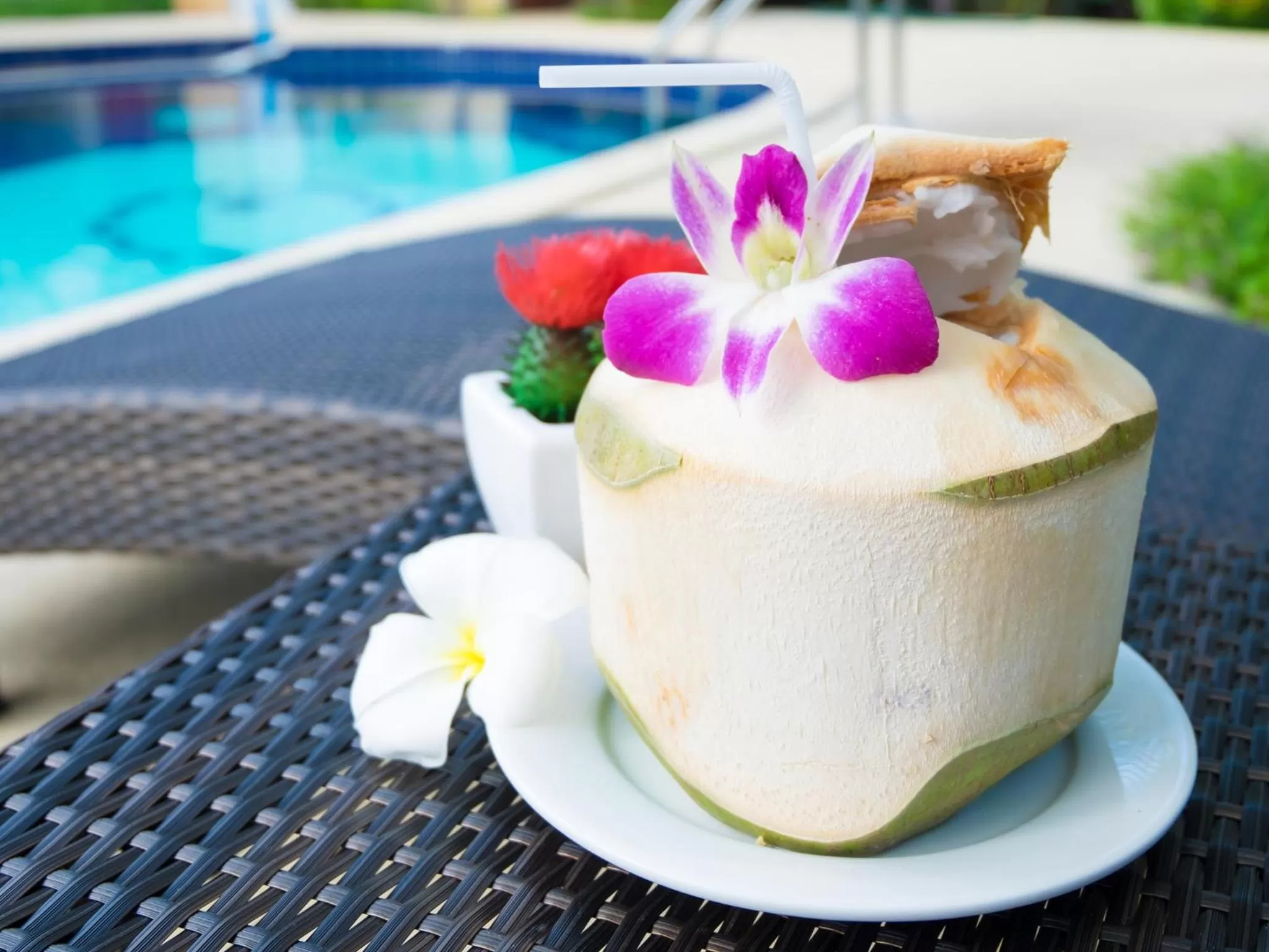 Pool view in Baan Chokdee Pai Resort