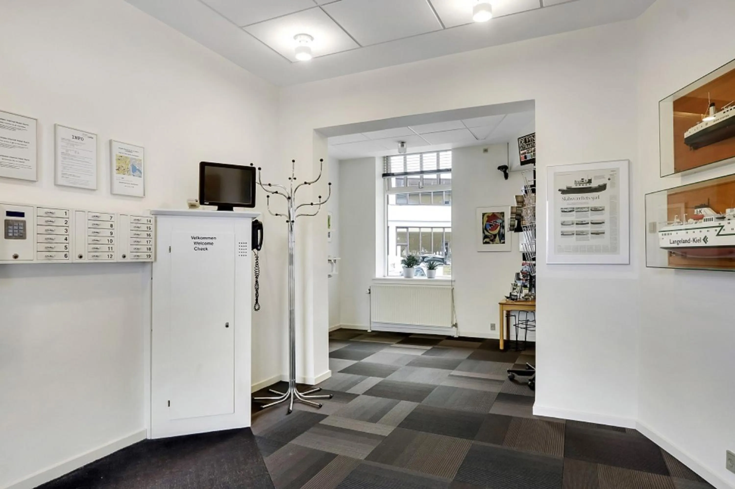 Lobby or reception in Hotel Garni