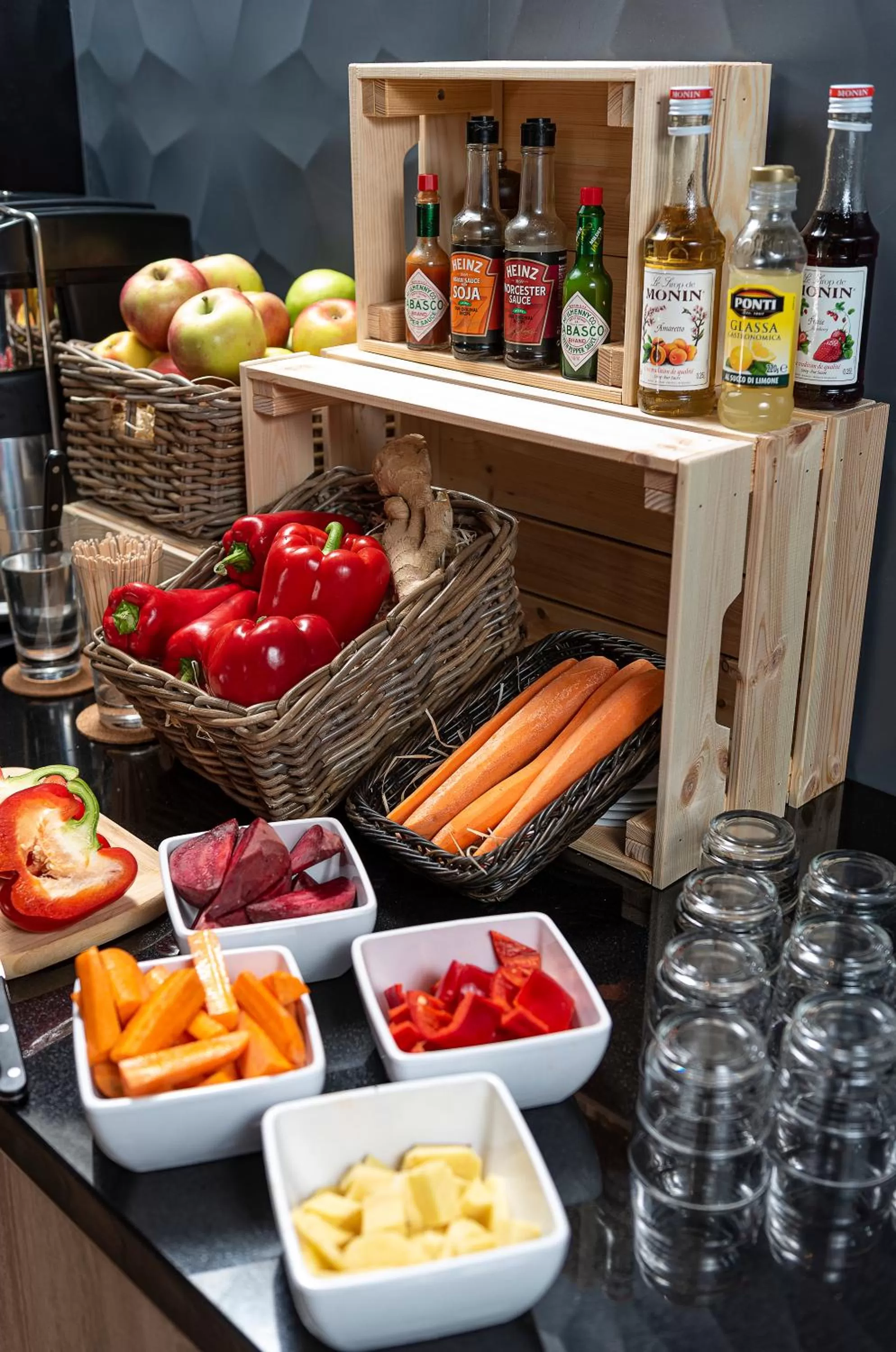 Food and drinks in Three Corners Lifestyle Hotel