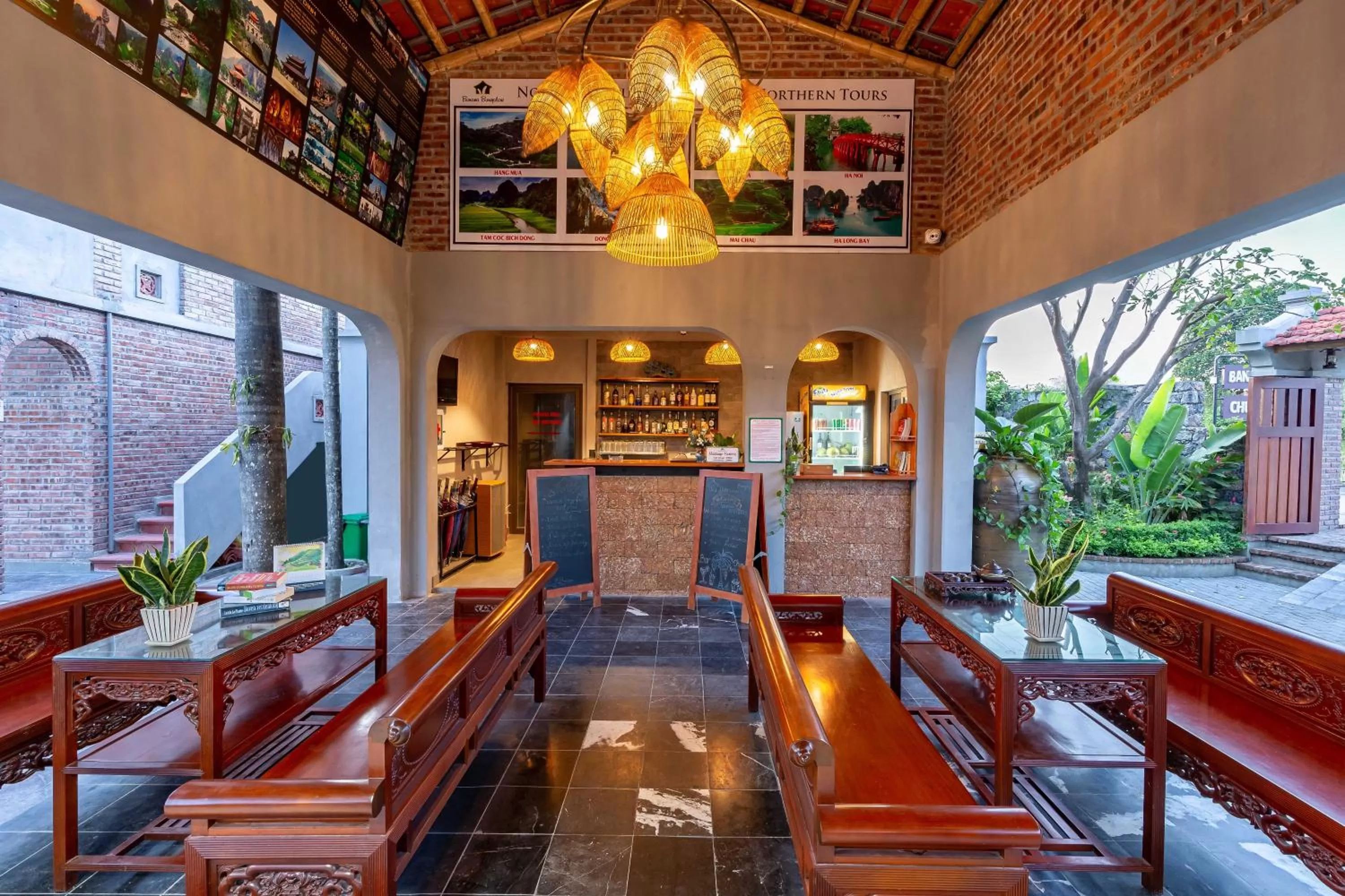 Lobby or reception in Tam Coc Banana Bungalow