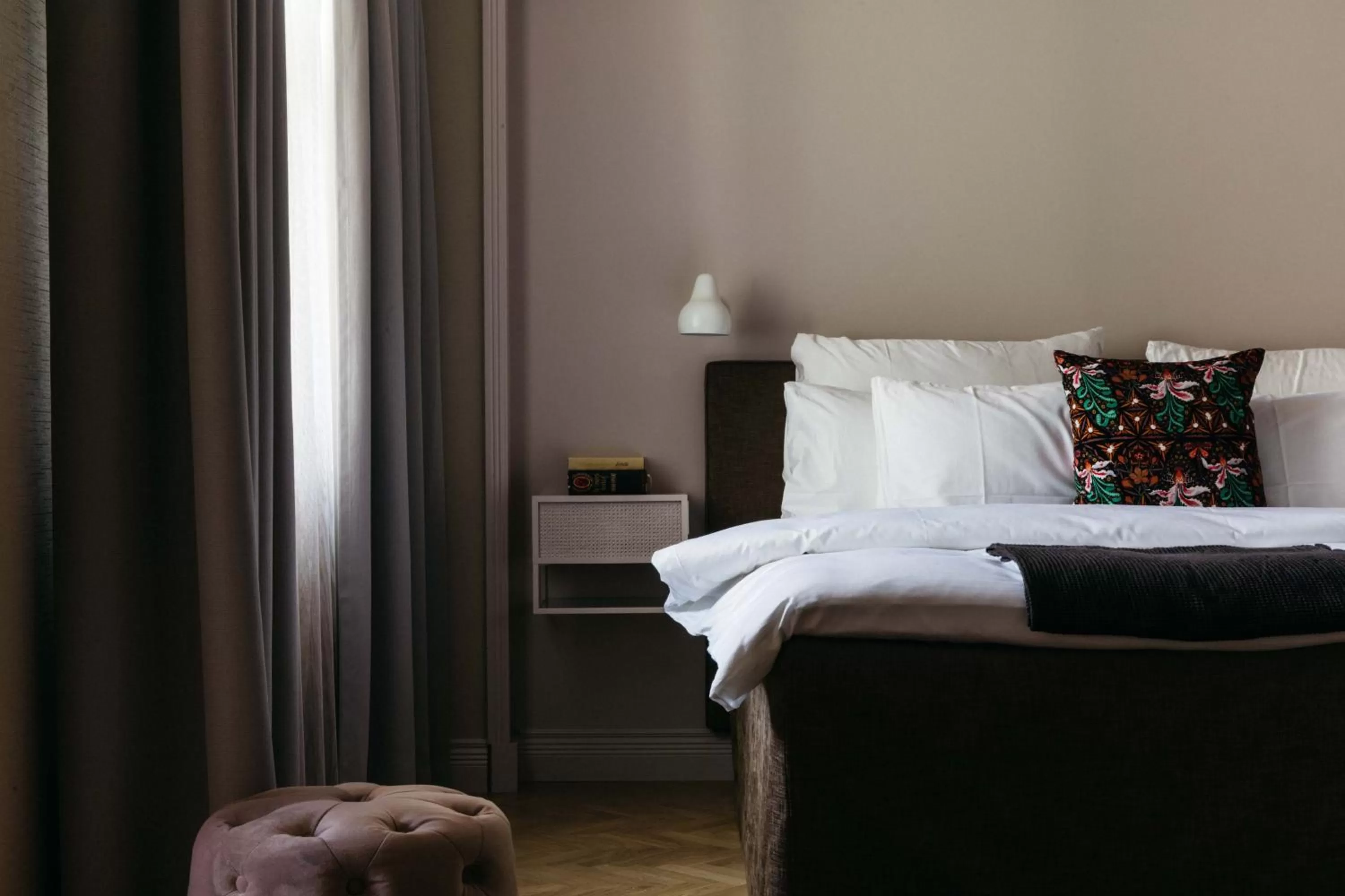 Decorative detail, Bed in Hotel St. George Helsinki