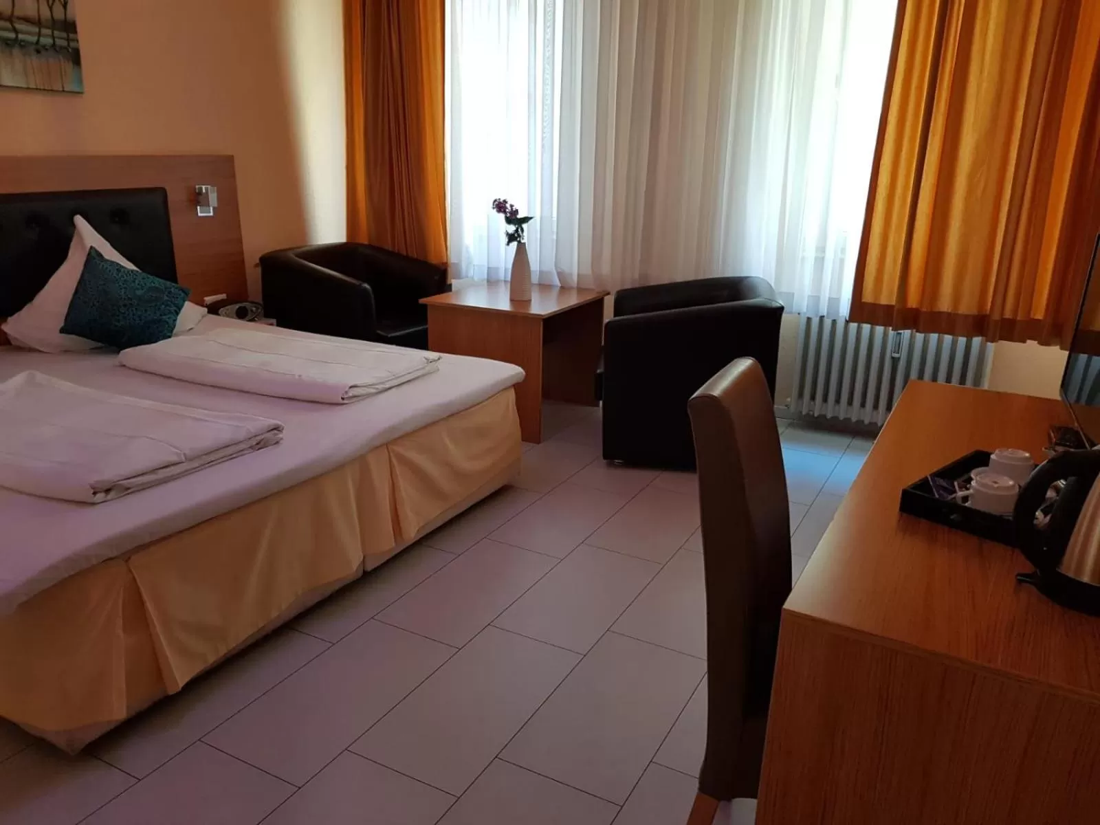 Bed in Hotel Drei Kronen