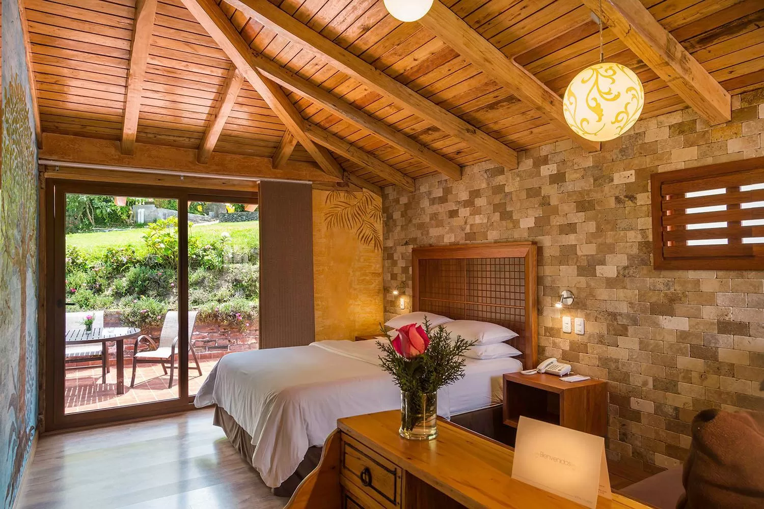 Double Room with Garden View - single occupancy in Luna Volcán, Adventure SPA - formerly Luna Runtún
