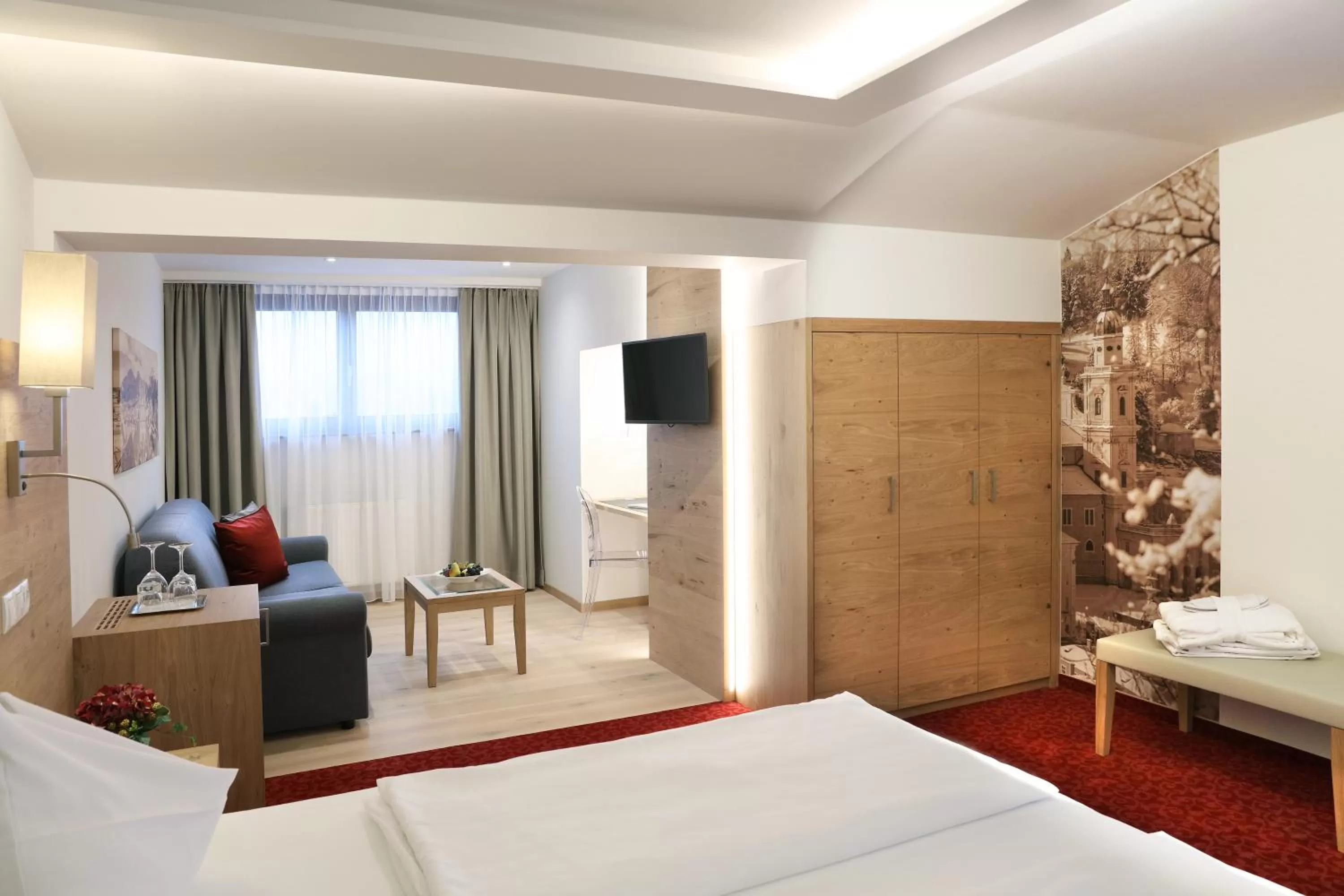 Photo of the whole room, Bed in Hotel Hubertushof