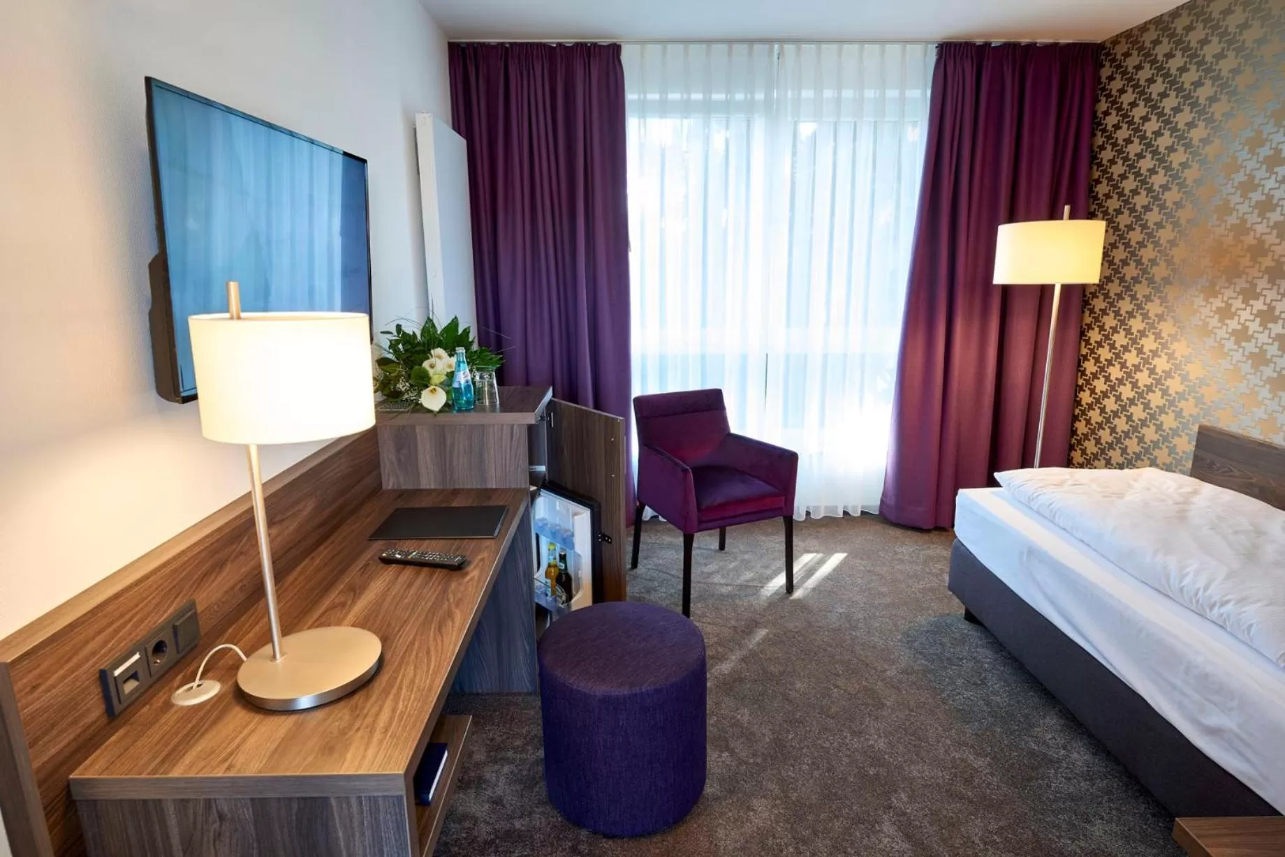 Bed in Hotel Mühlenhof Lollar