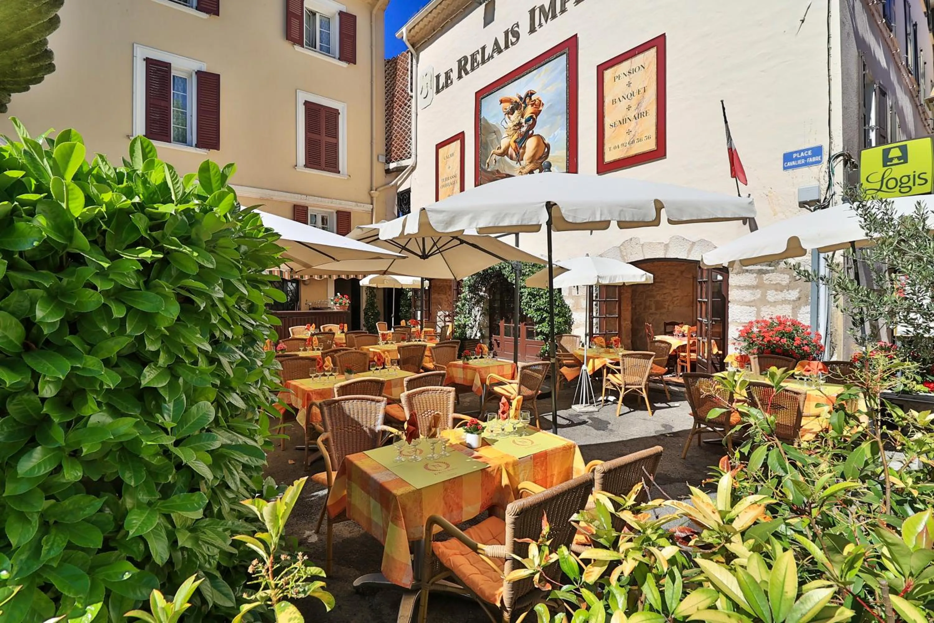 Garden in Logis Le Relais Imperial