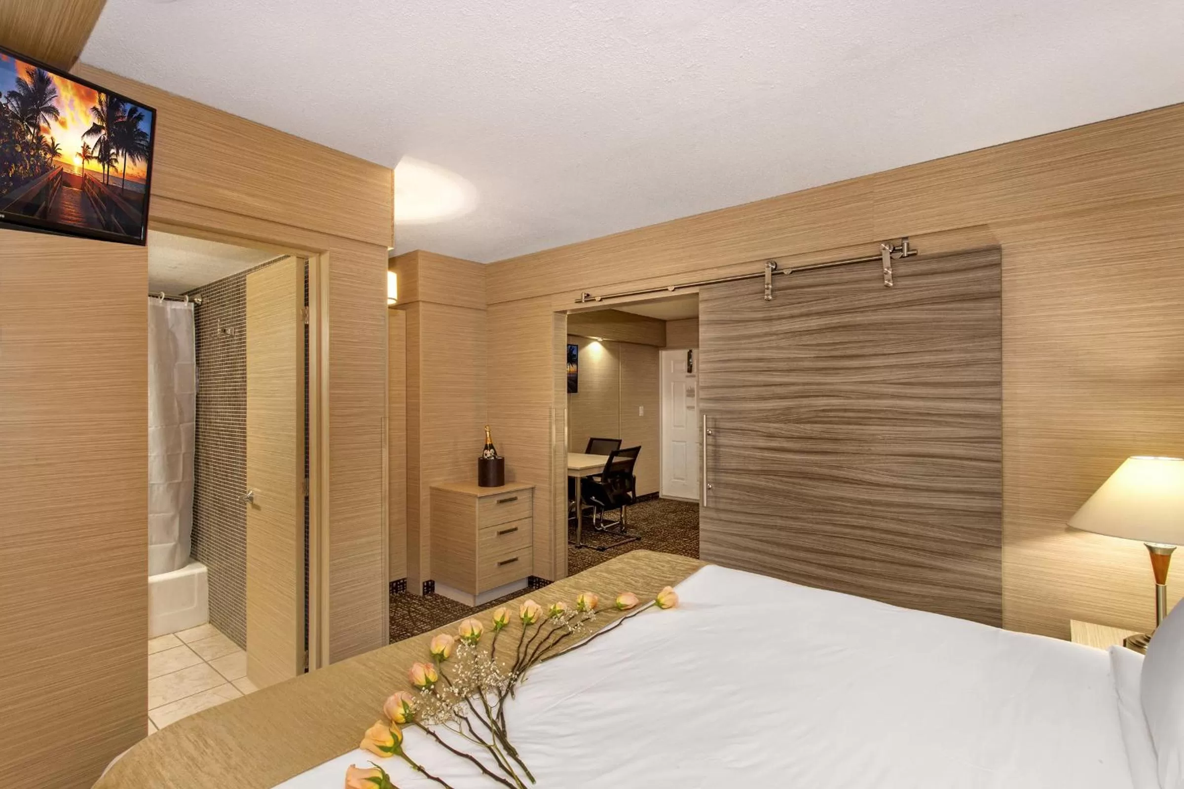 Photo of the whole room, Bed in Ocean Beach Palace