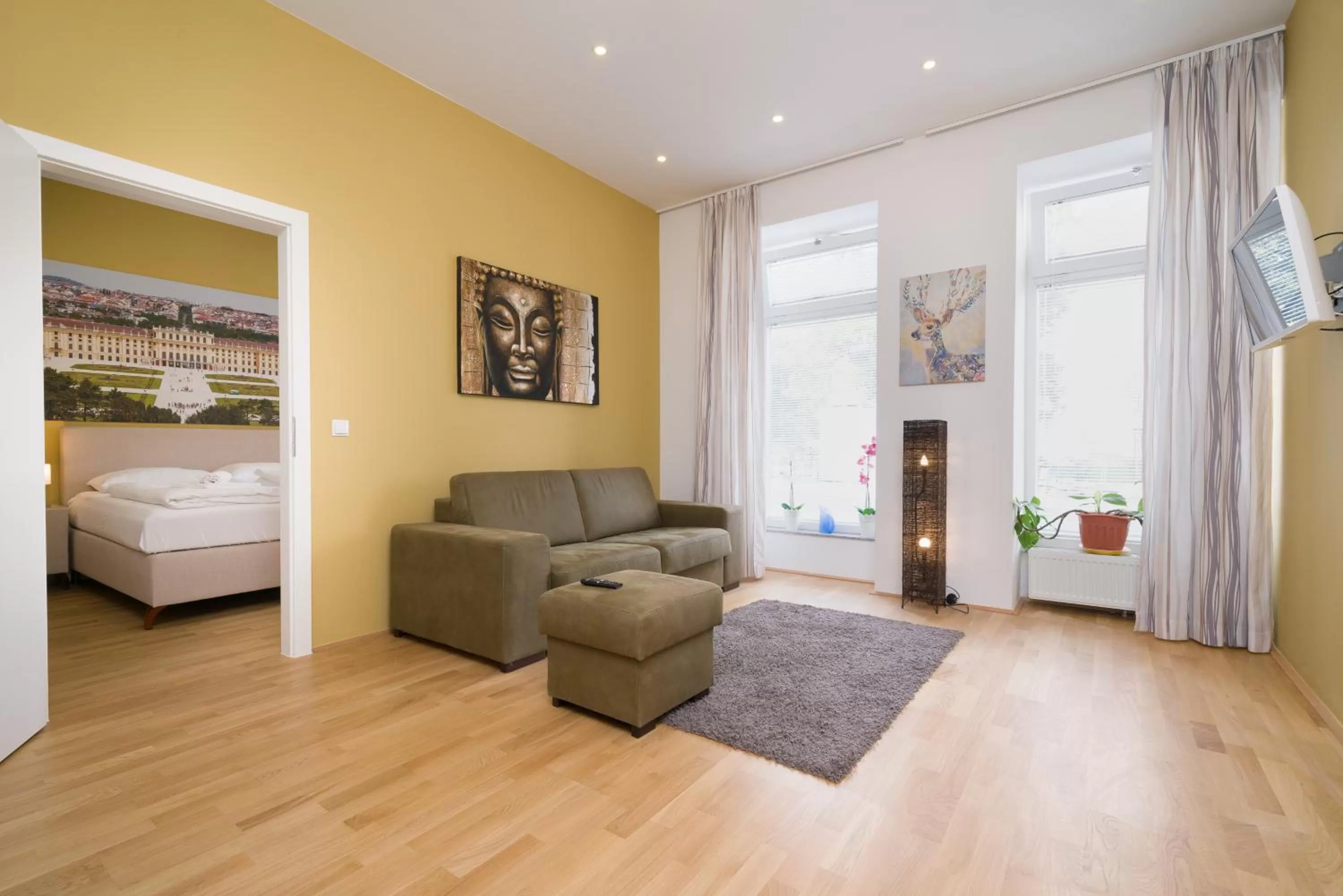 Bed in Vienna Stay Apartments or Rooms 1050