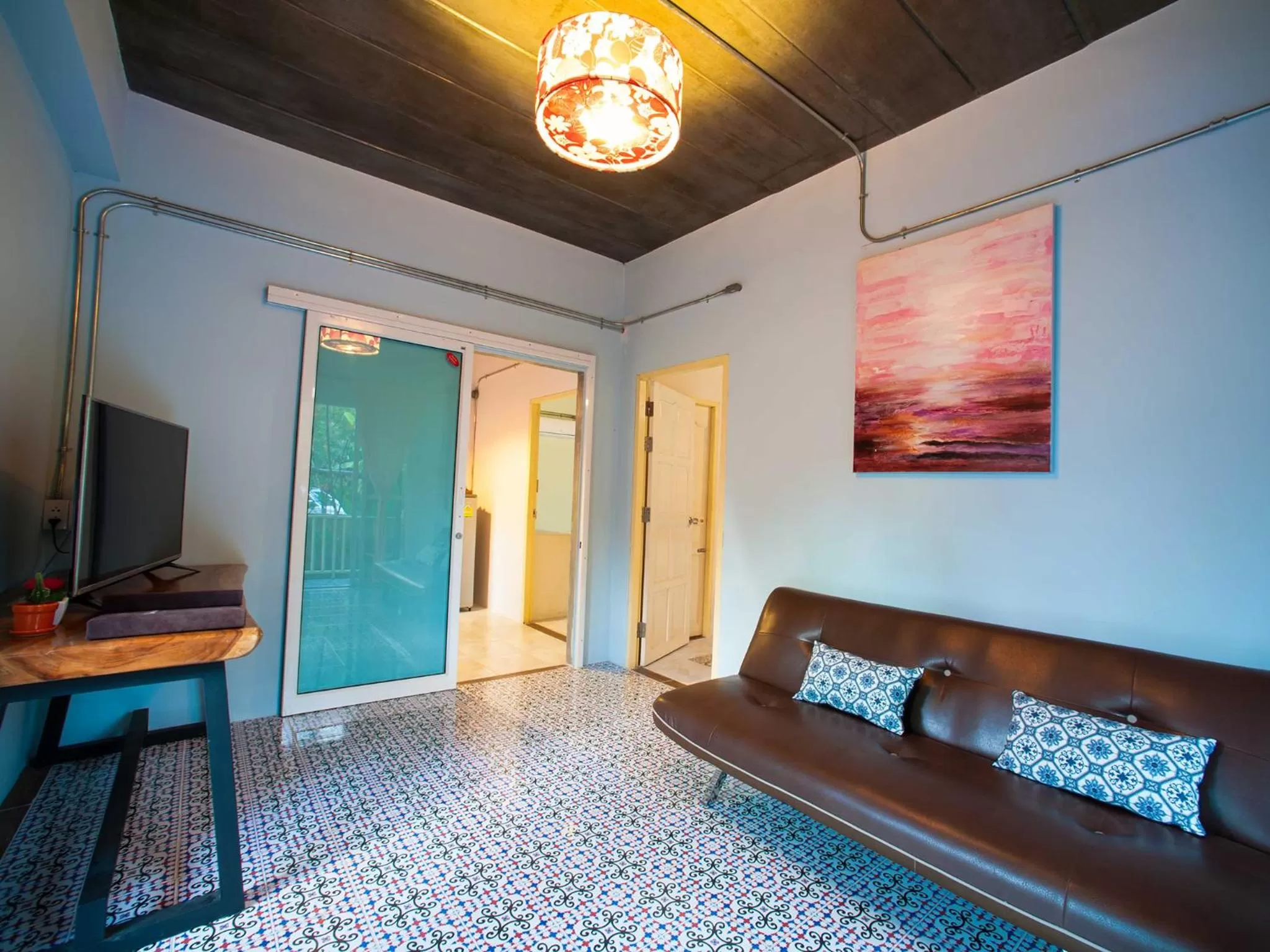 Living room in Baan Chokdee Pai Resort