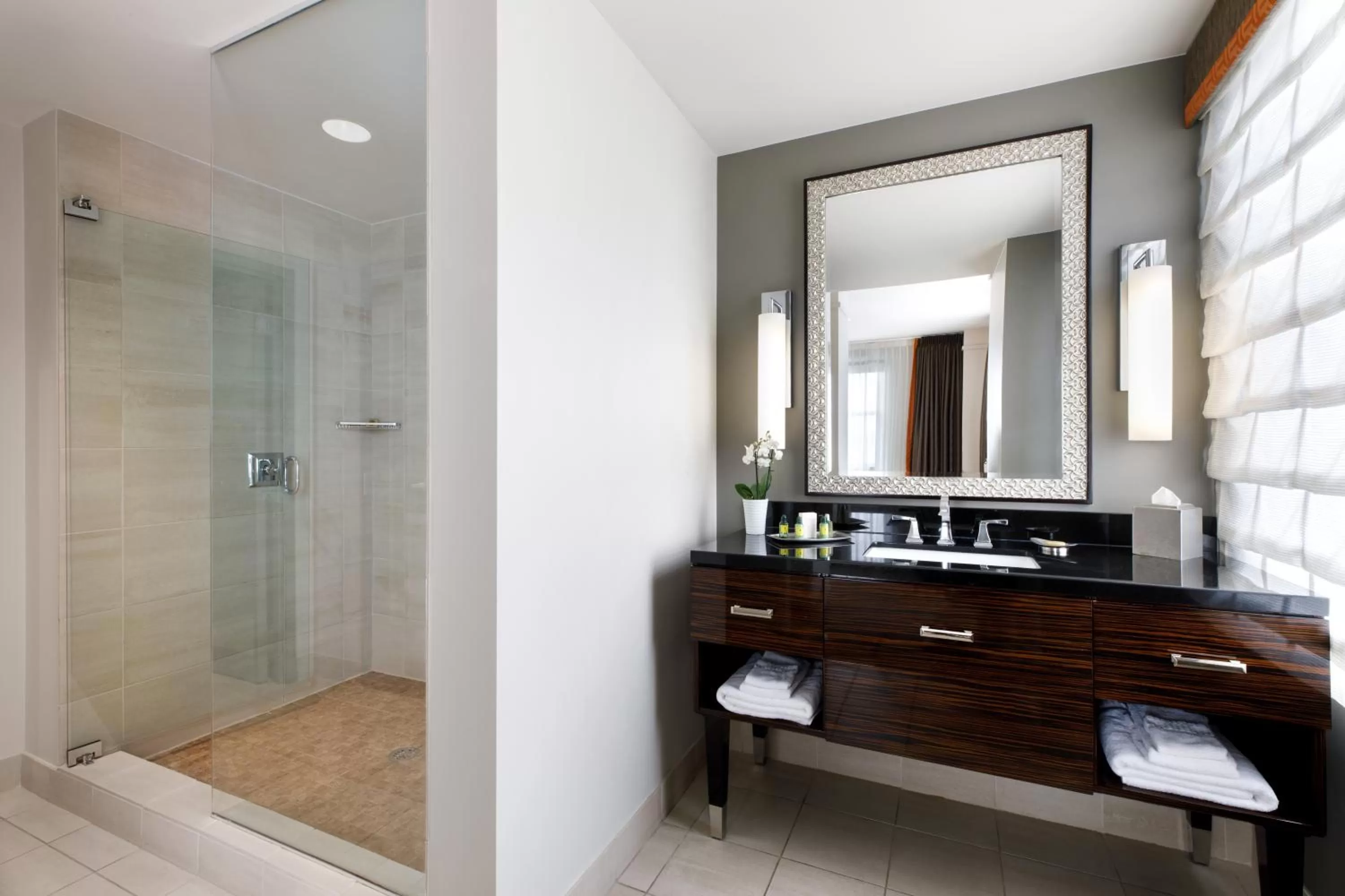 Shower in Colcord Hotel Oklahoma City, Curio Collection by Hilton