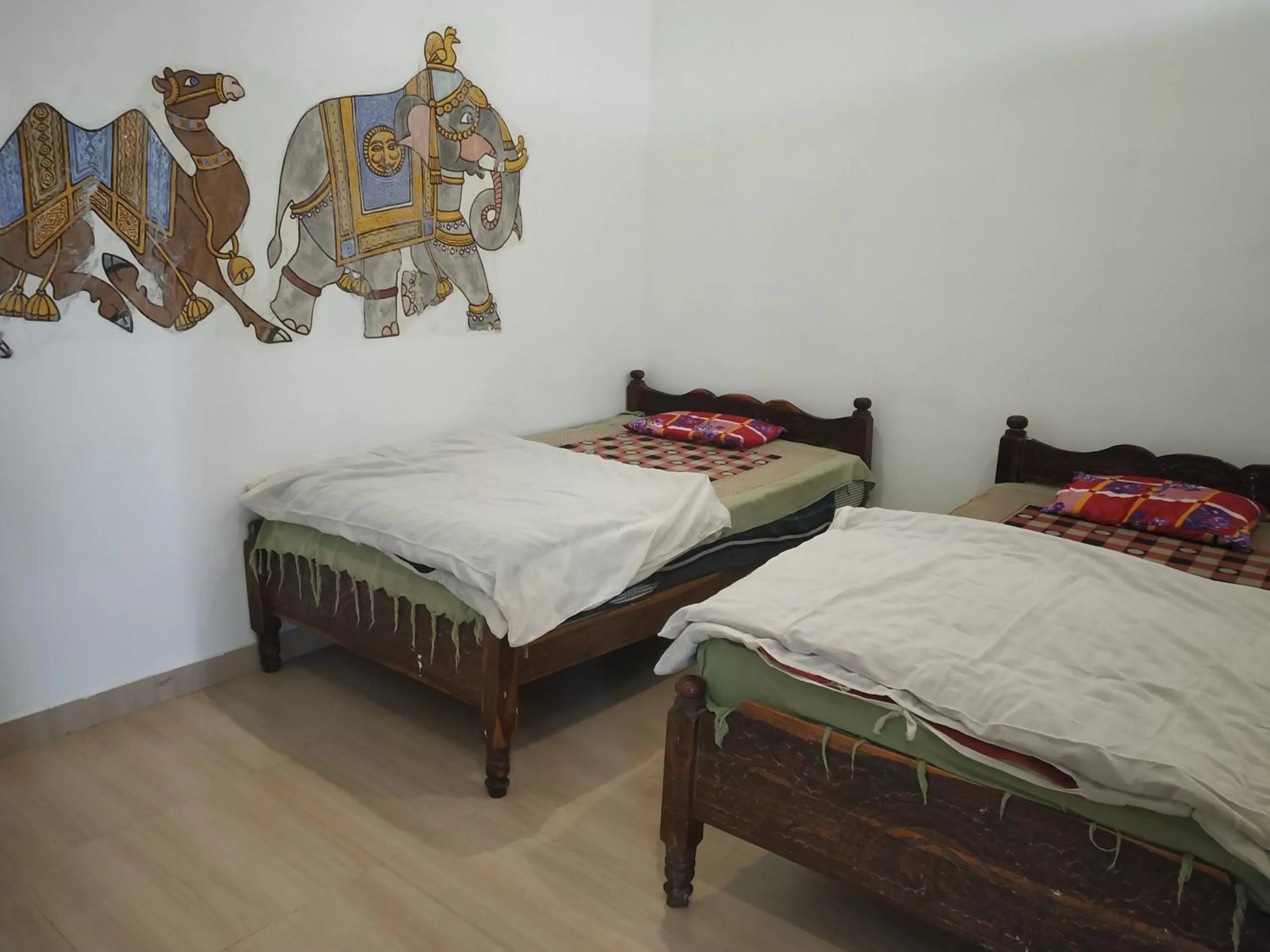 Bed in Hotel Ramayana Khajuraho