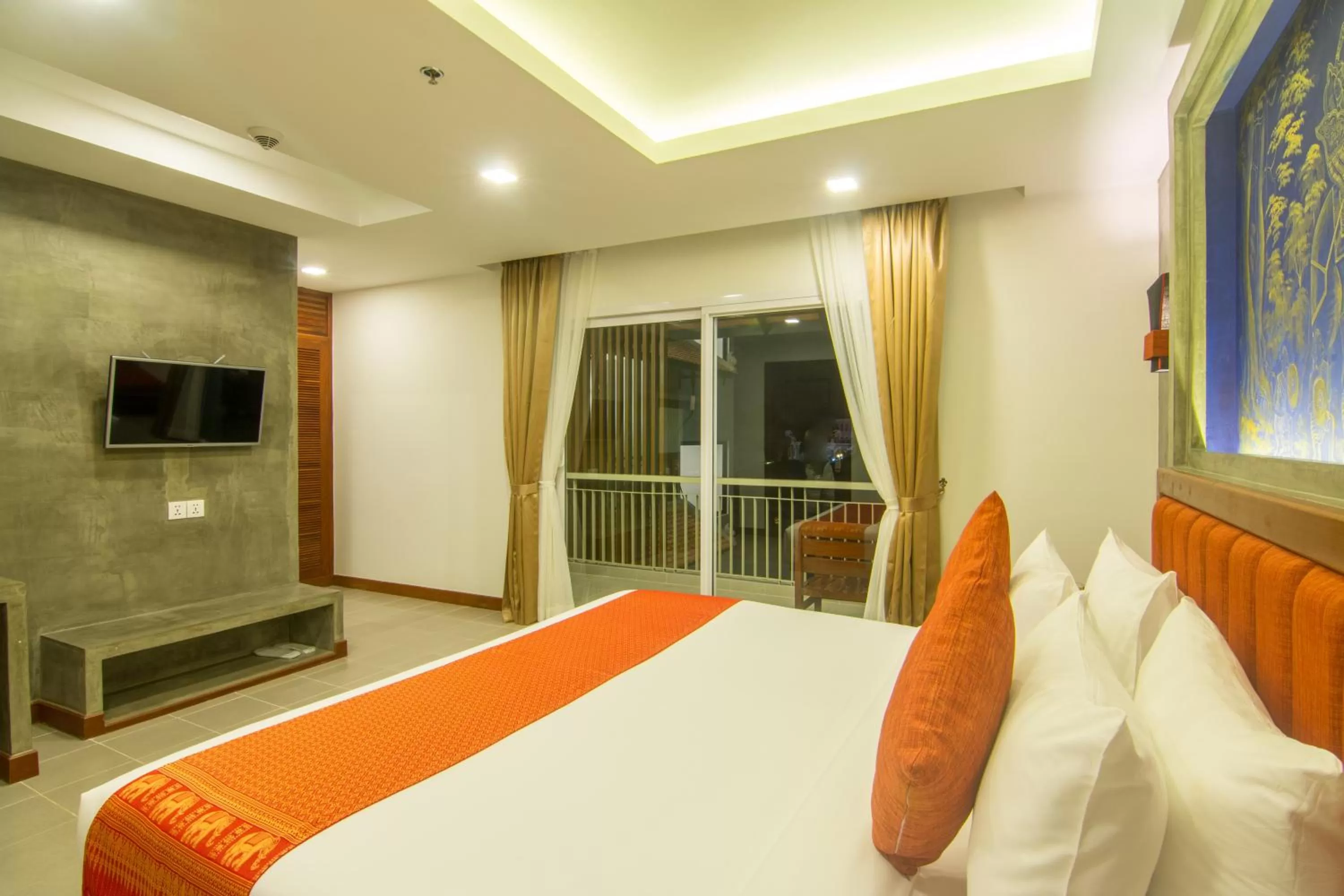 Shower, Bed in Chhay Long Angkor Boutique Hotel Siem Reap