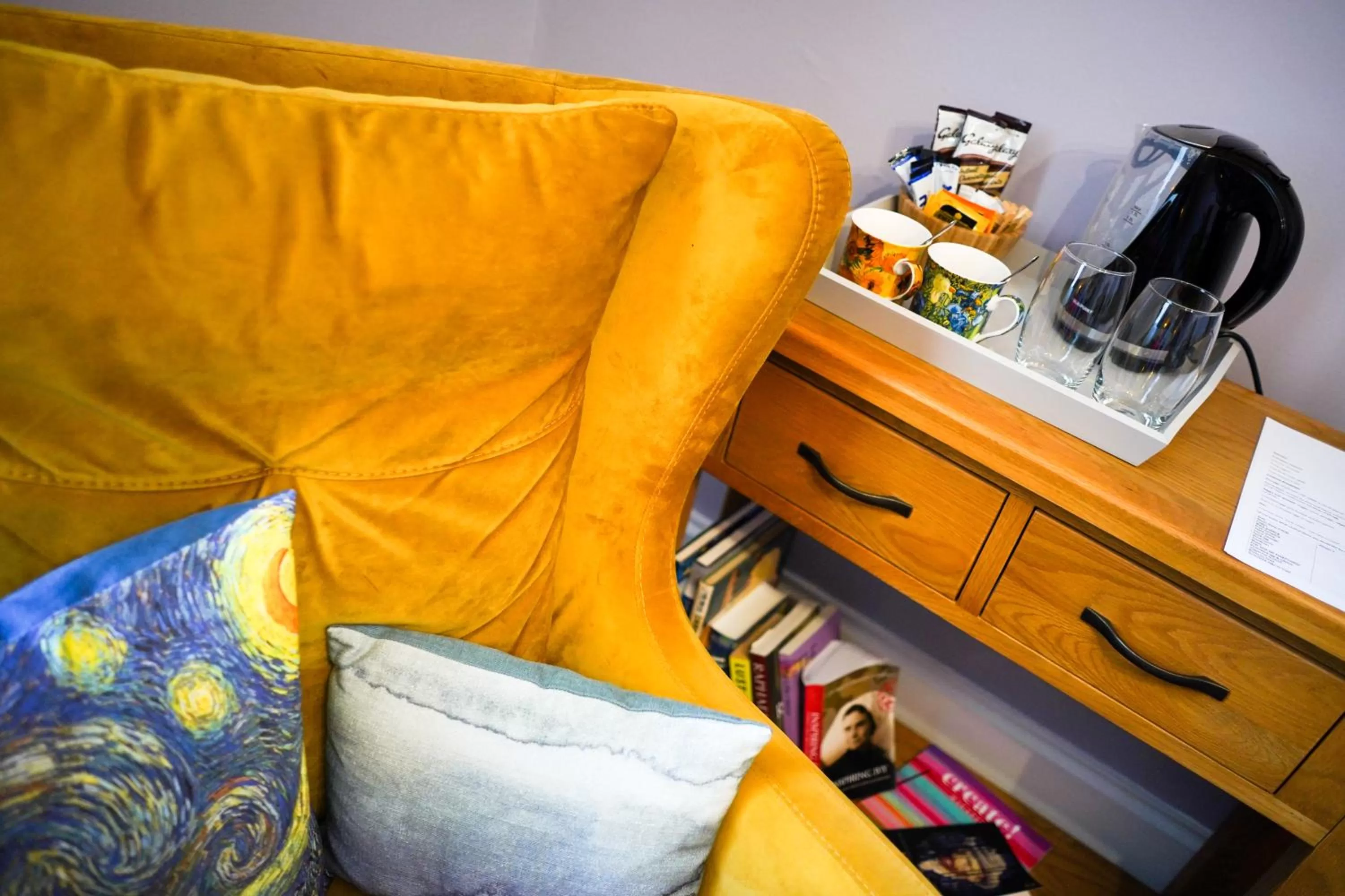 Seating area in The Art Bank