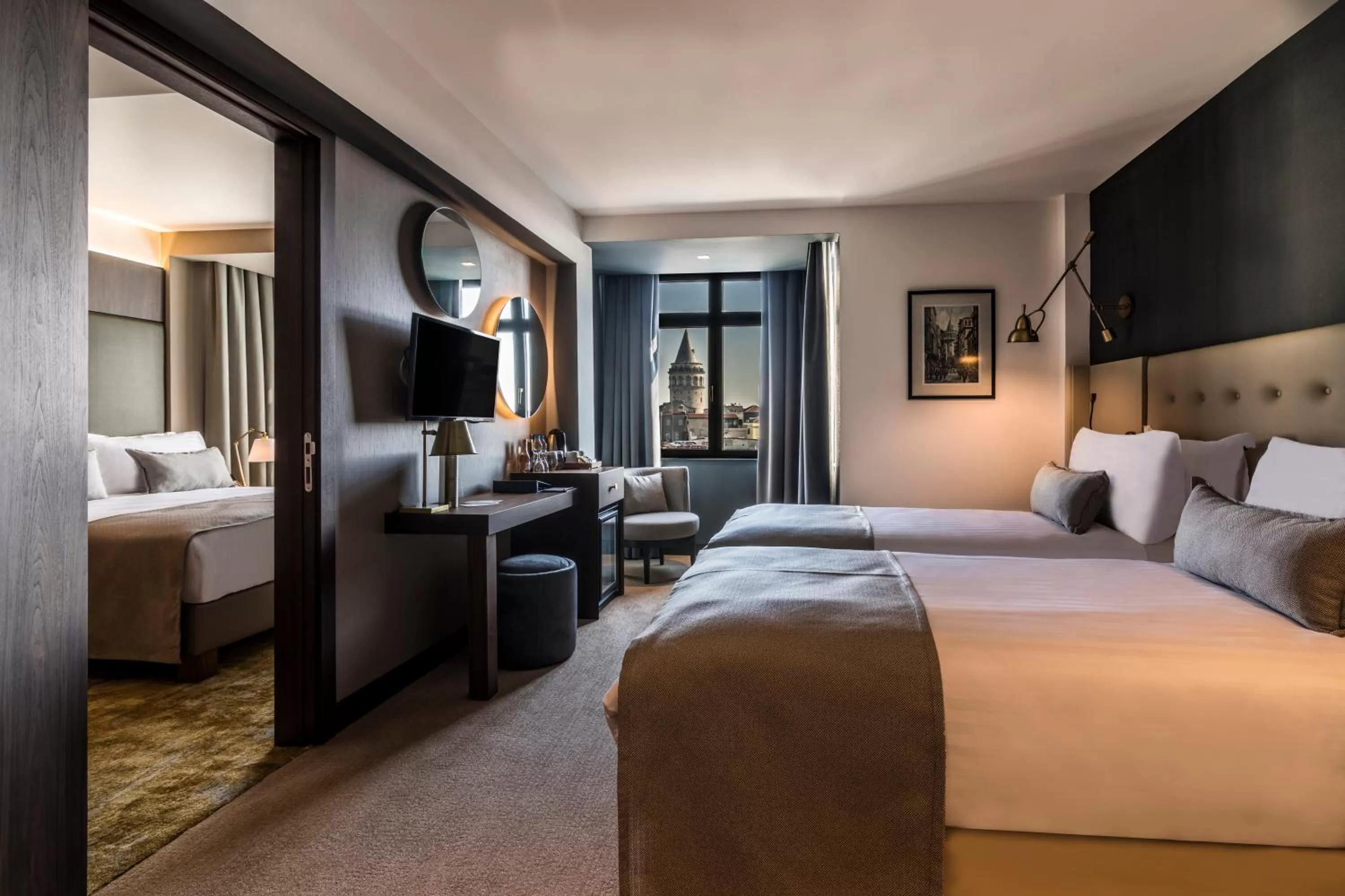 Shower, Bed in Galata Times Hotel