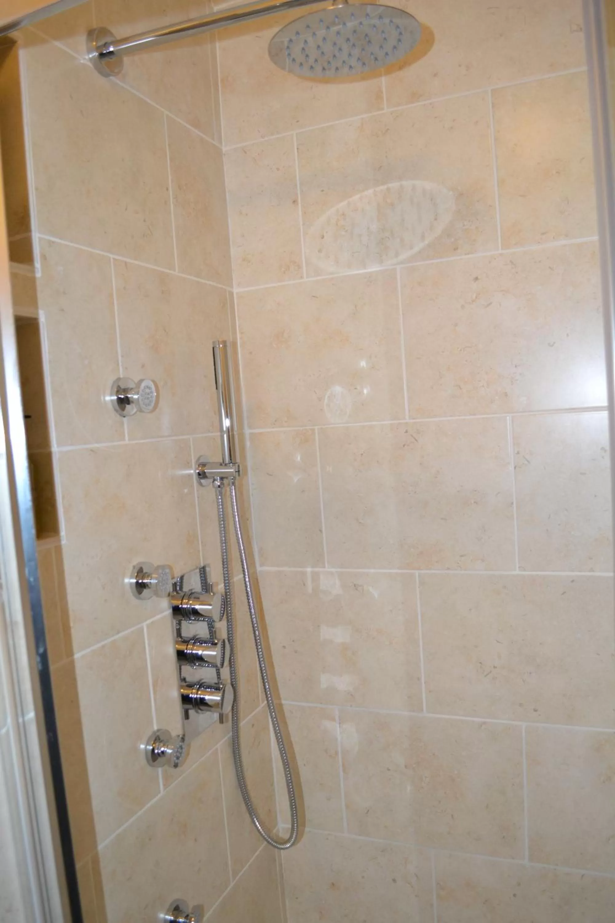 Shower in Ternhill Farm House - 5 Star Guest Accommodation with optional award winning breakfast