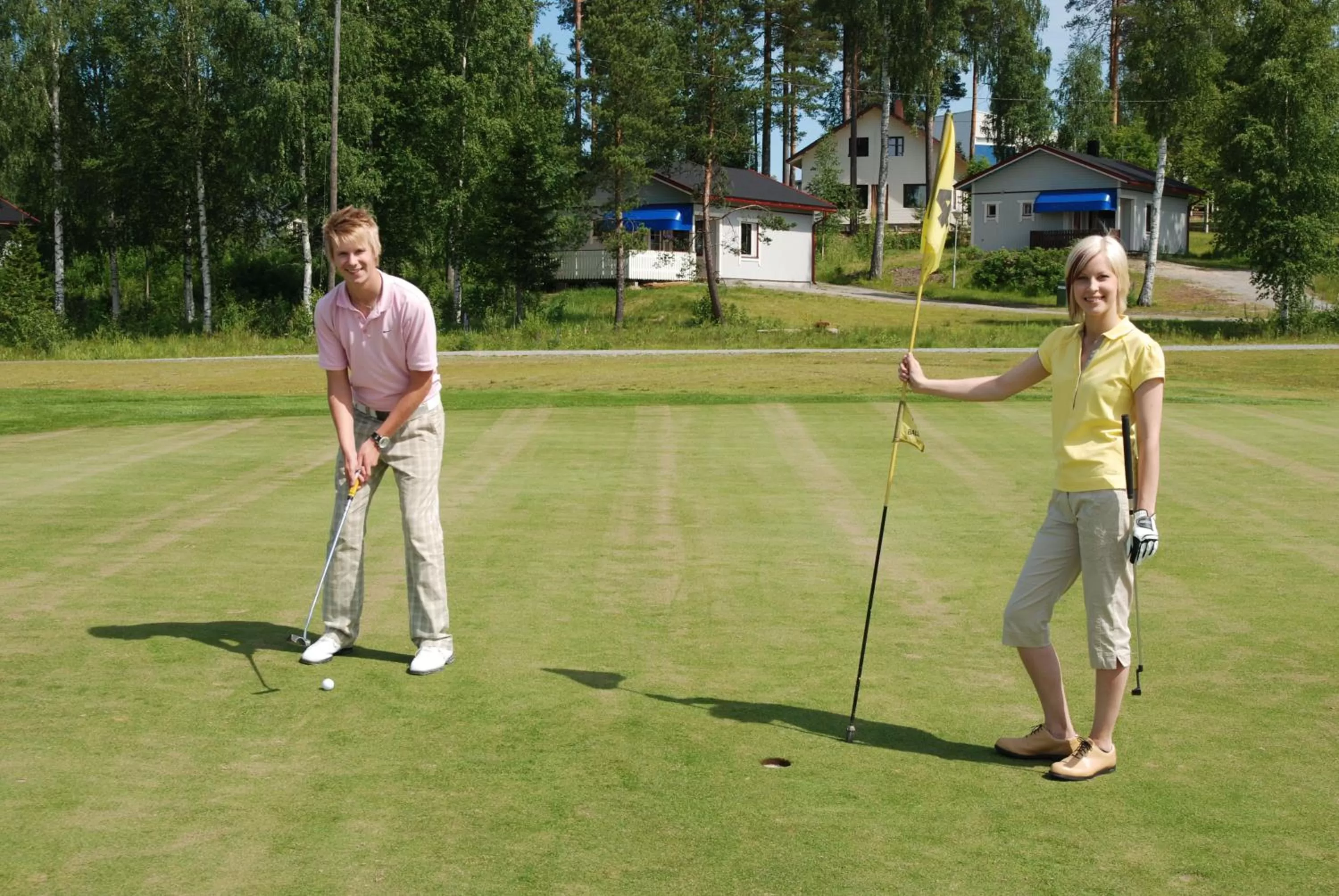 Golfcourse in Revontuli Resort Rooms