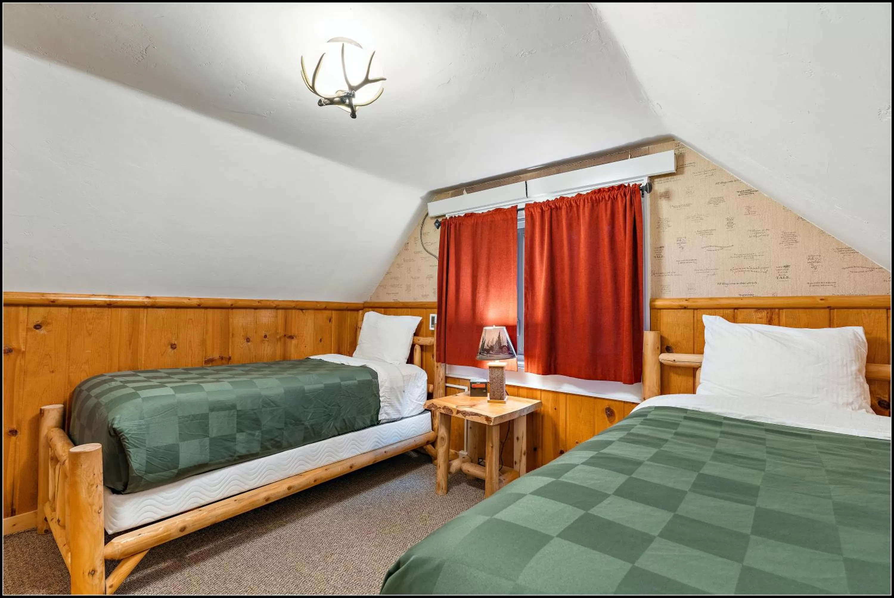 Bed in Brundage Bungalows