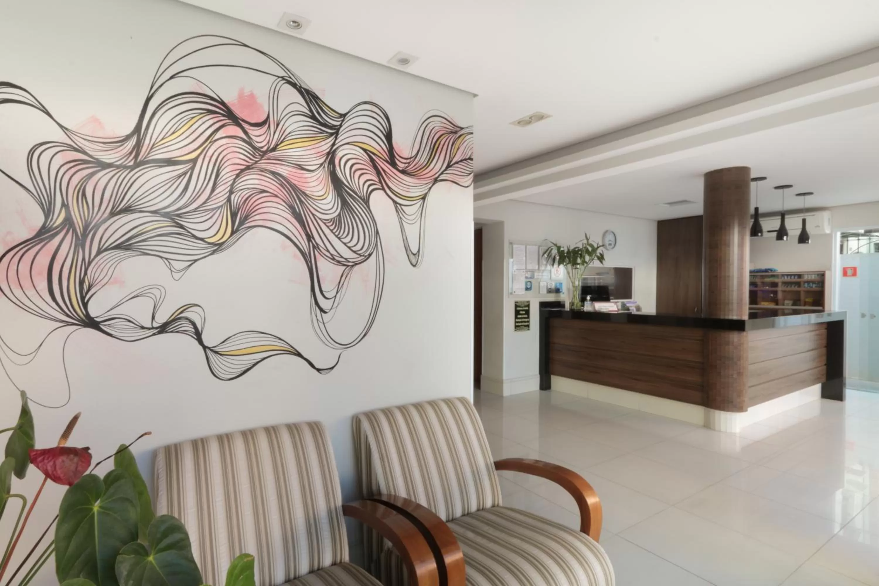 Lobby or reception in Hotel Copacabana Piracicaba