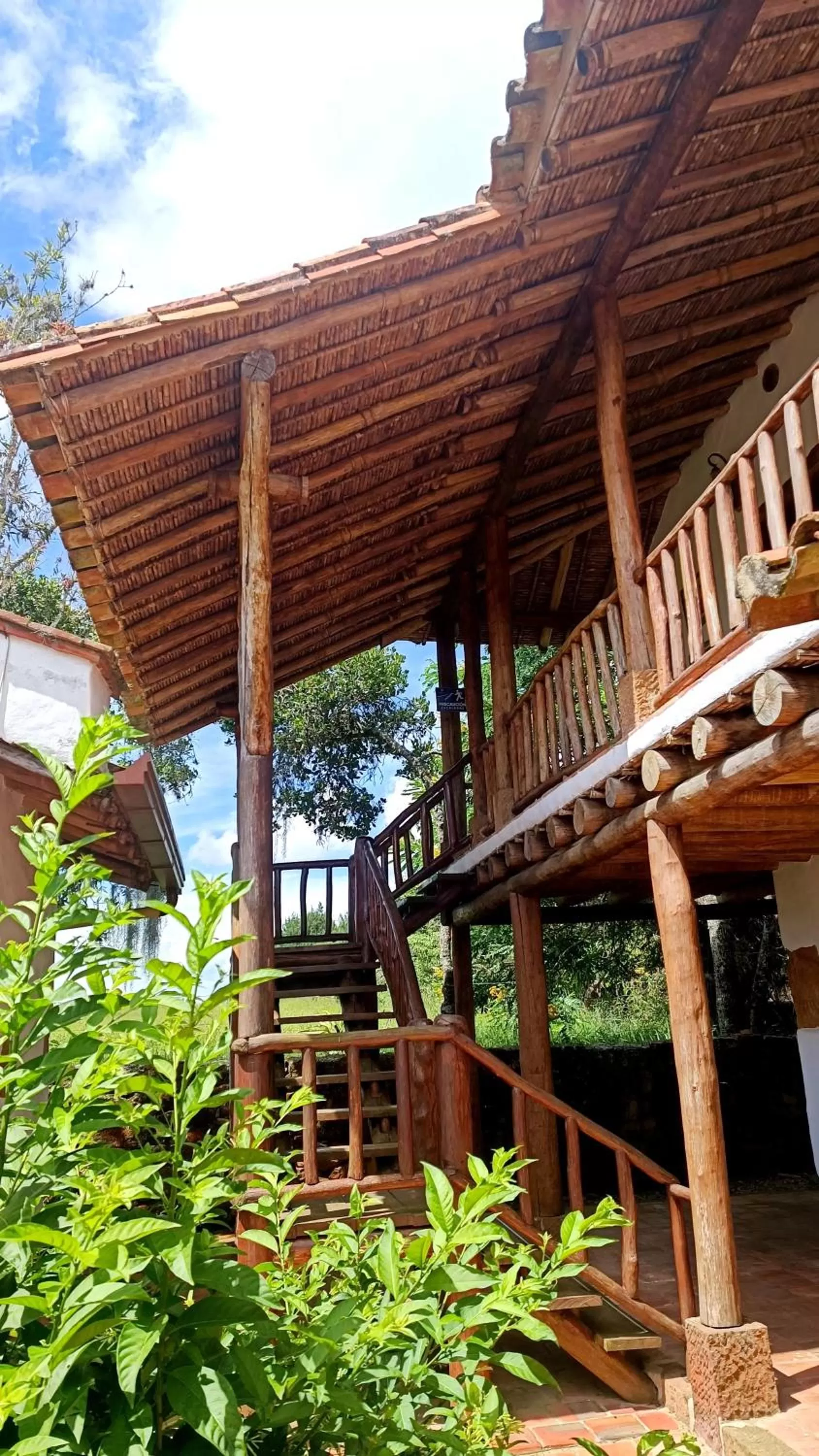 Balcony/Terrace in Hotel Finca Buenos Aires Barichara