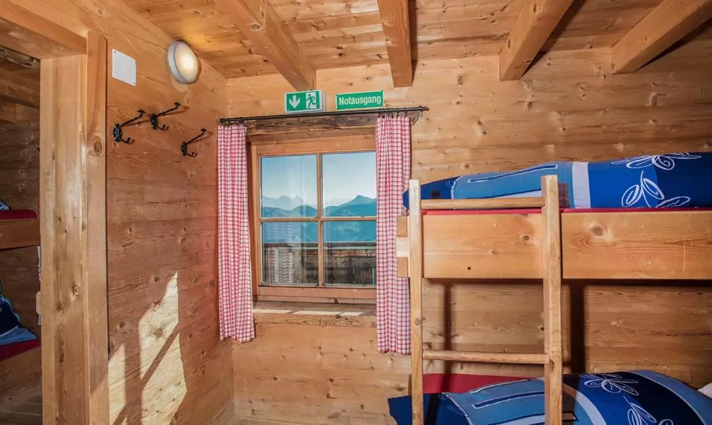 Hocheckhuette On Top of the Kitzbuehel Hahnenkamm Mountain