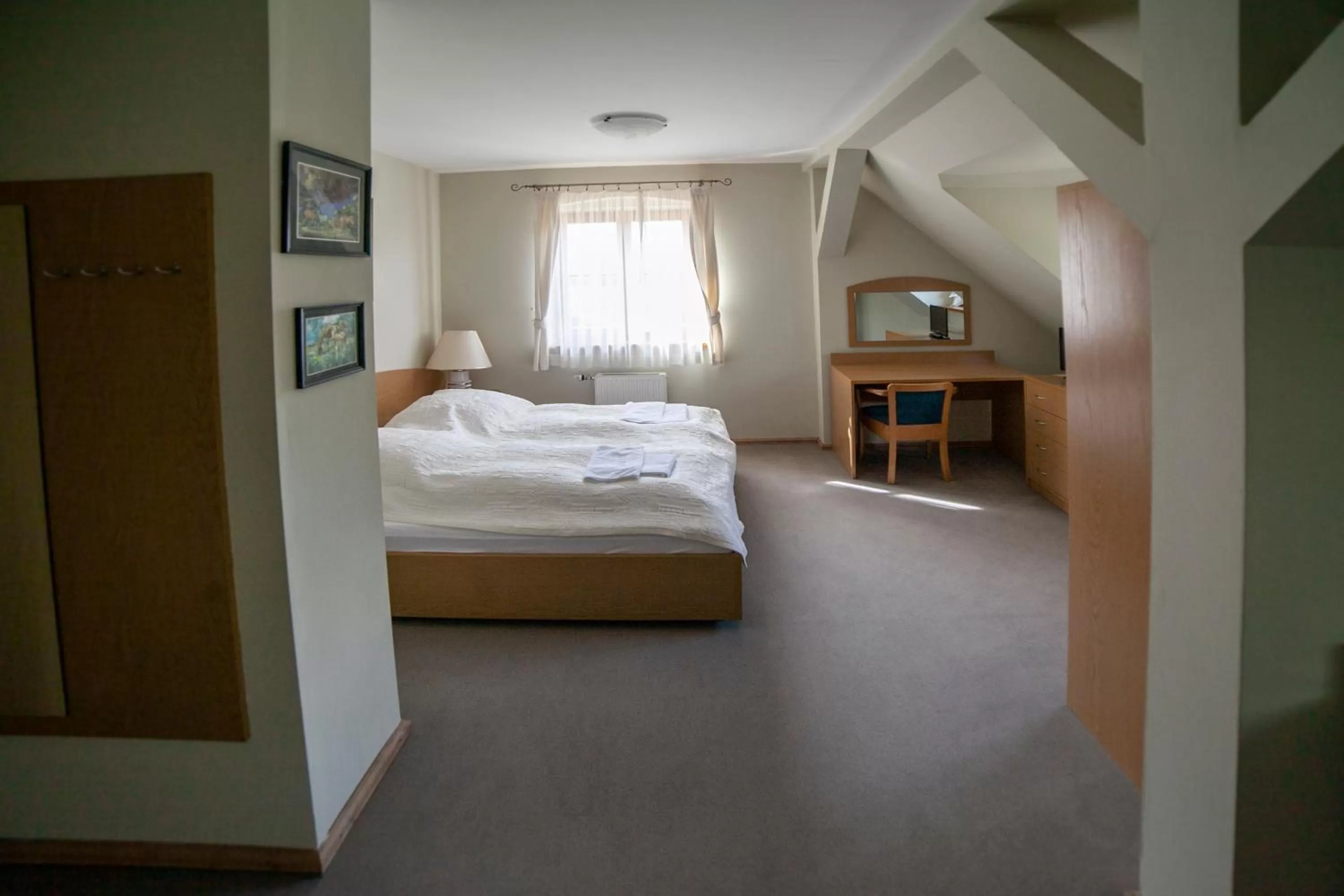 Bed in Pensjonat Myśliwski