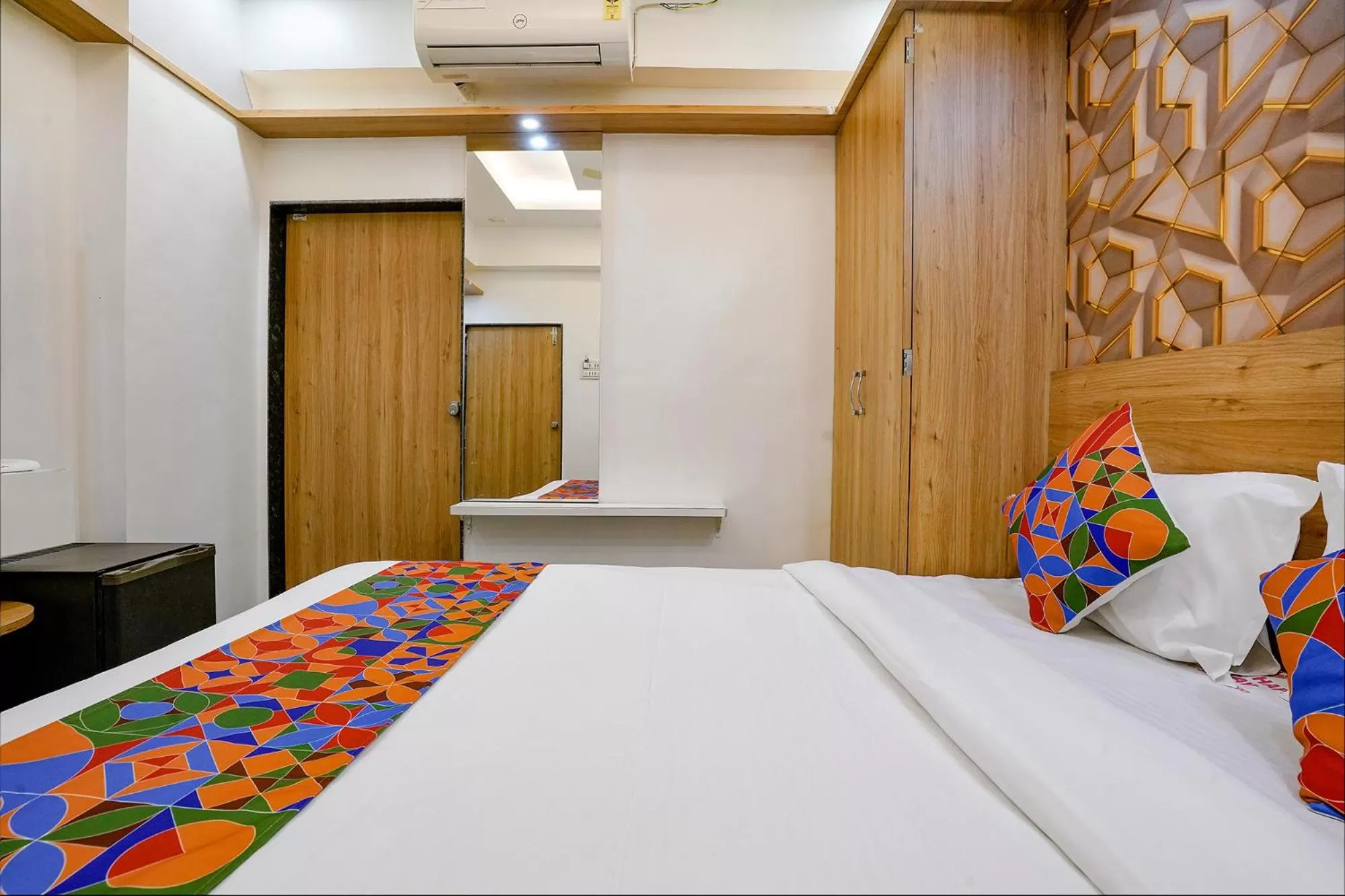 Bed in FabHotel Galaxy Stay - Nr Morya Hospital